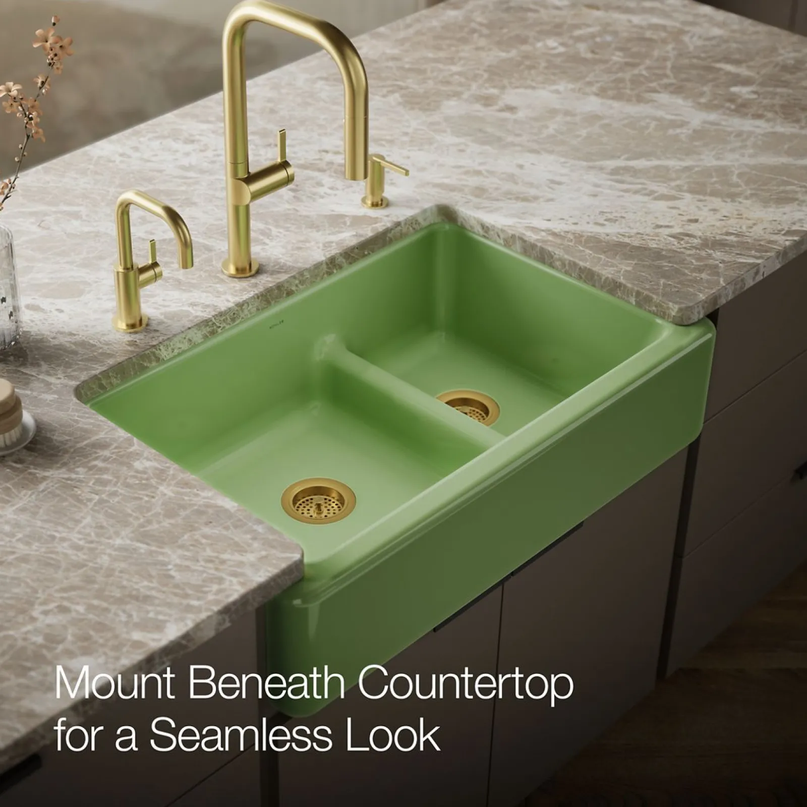 Smart Divide® 35-3/4" undermount double-bowl farmhouse kitchen sink^Kohler Outlet