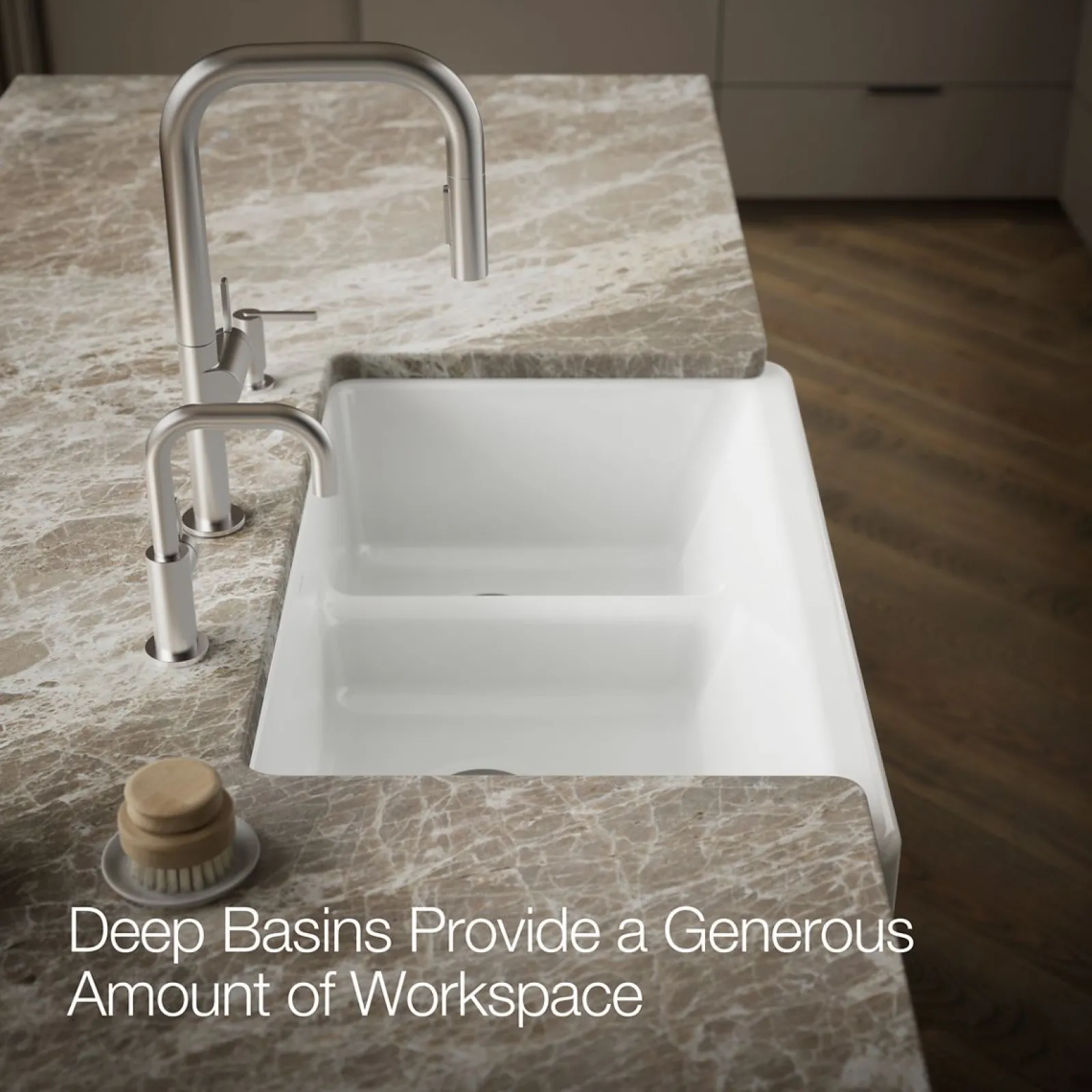 Smart Divide® 35-3/4" undermount double-bowl farmhouse kitchen sink^Kohler Outlet