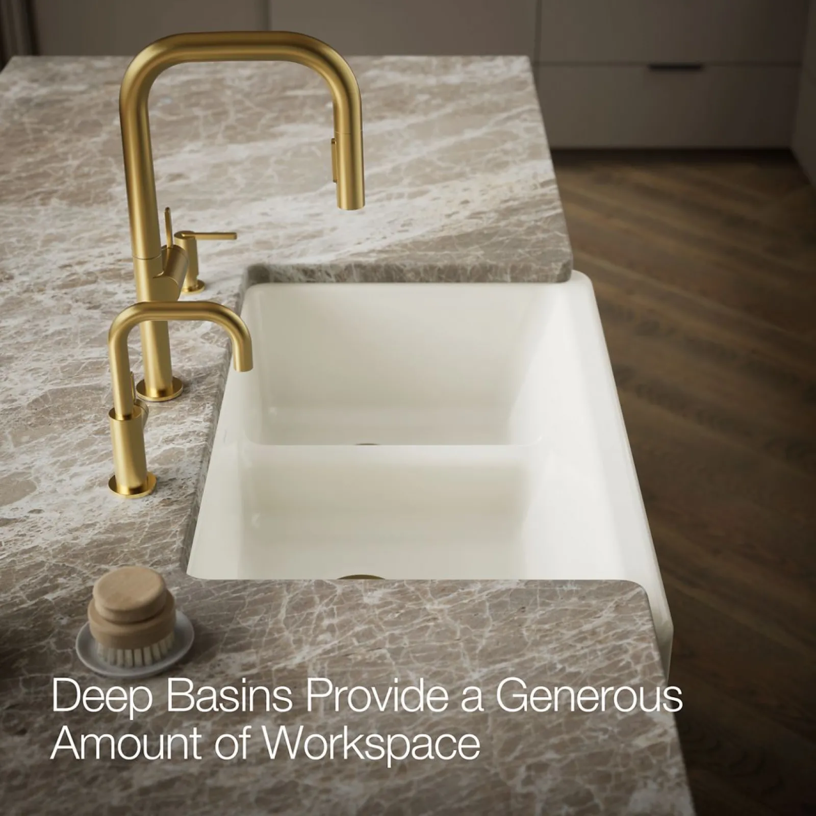 Smart Divide® 35-3/4" undermount double-bowl farmhouse kitchen sink^Kohler Outlet