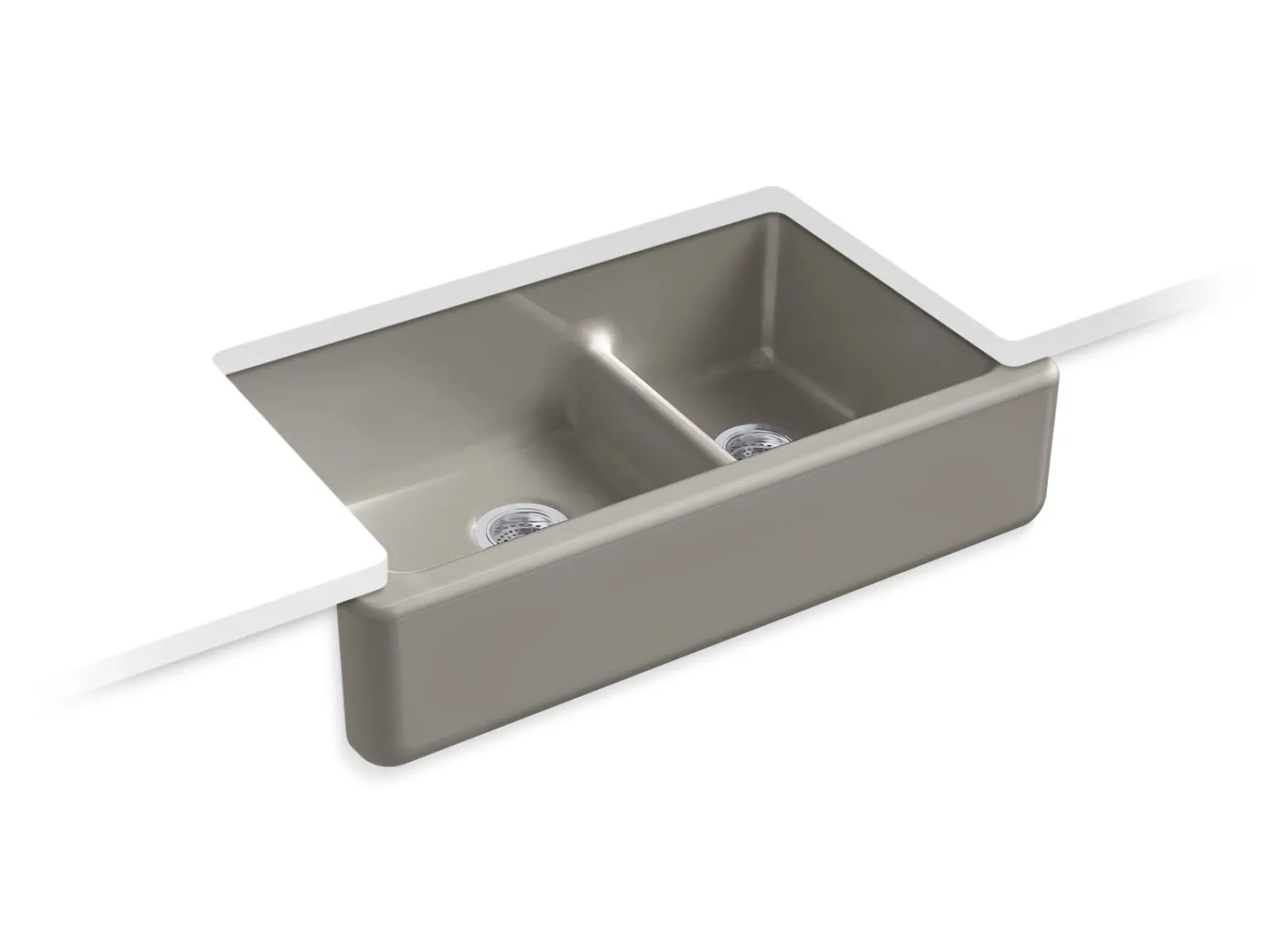 Smart Divide® 35-3/4" undermount double-bowl farmhouse kitchen sink^Kohler Outlet