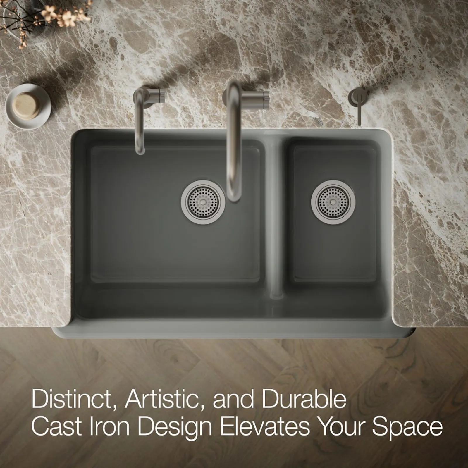 Smart Divide® 35-3/4" undermount double-bowl farmhouse kitchen sink^Kohler Outlet