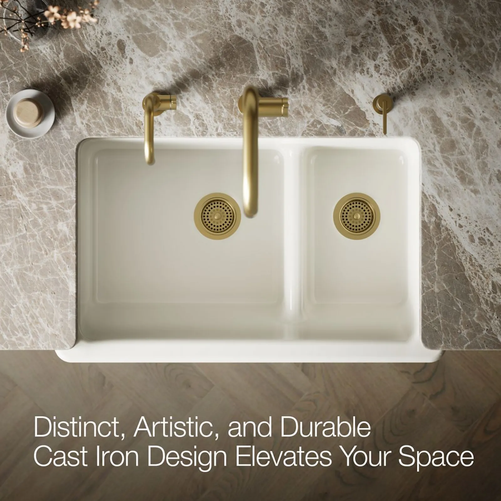 Smart Divide® 35-3/4" undermount double-bowl farmhouse kitchen sink^Kohler Outlet