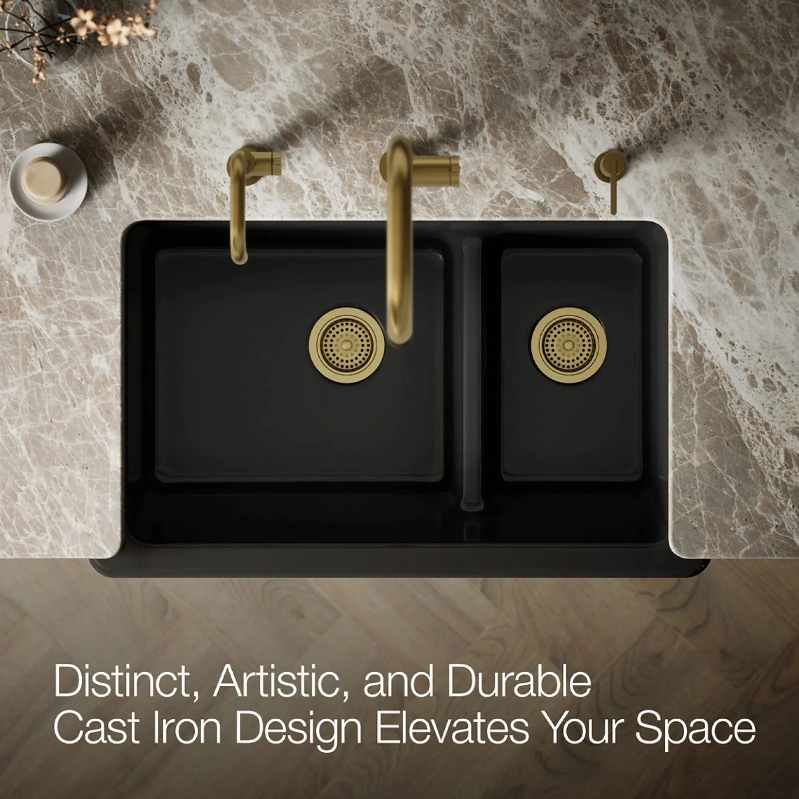 Smart Divide® 35-3/4" undermount double-bowl farmhouse kitchen sink^Kohler Outlet