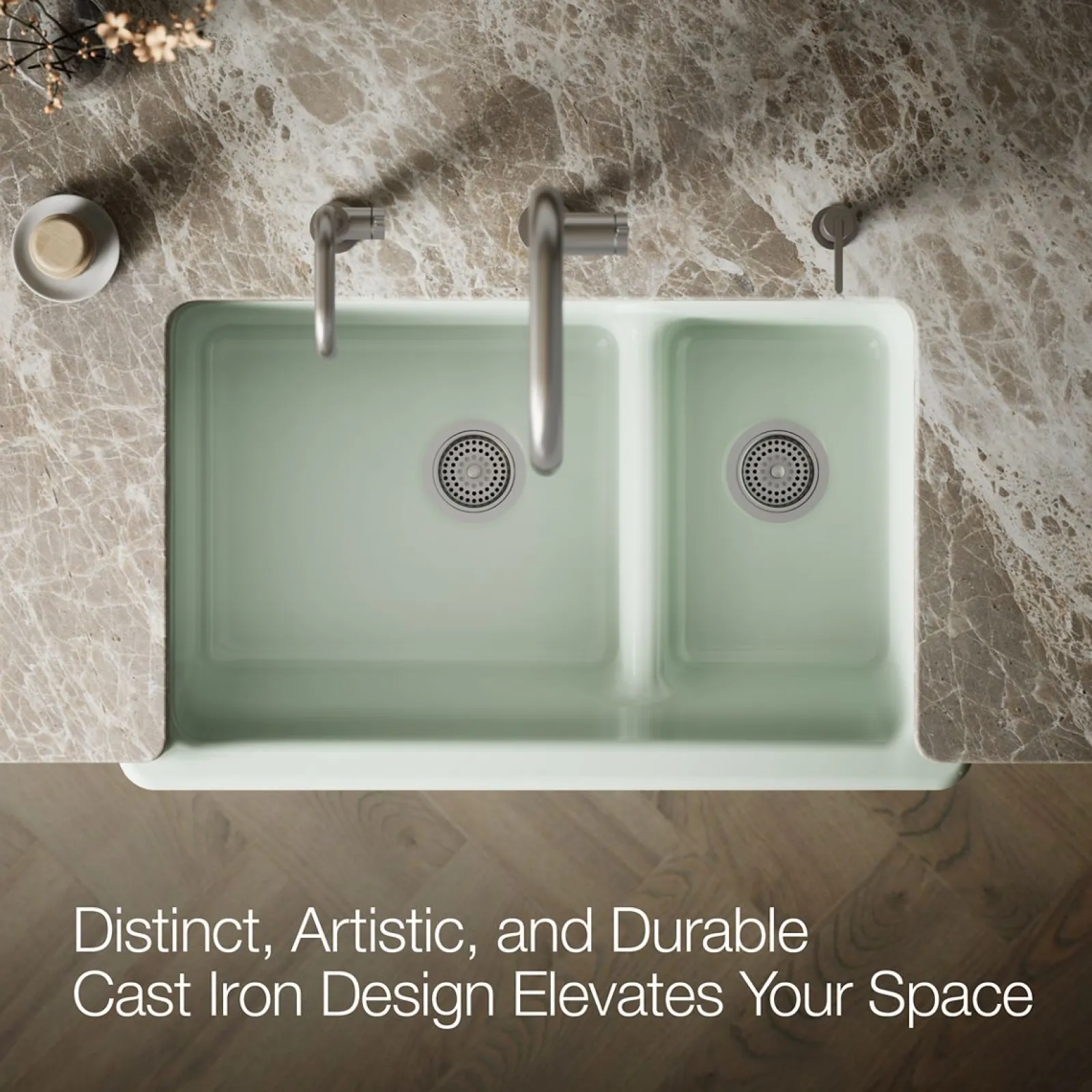 Smart Divide® 35-3/4" undermount double-bowl farmhouse kitchen sink^Kohler Outlet