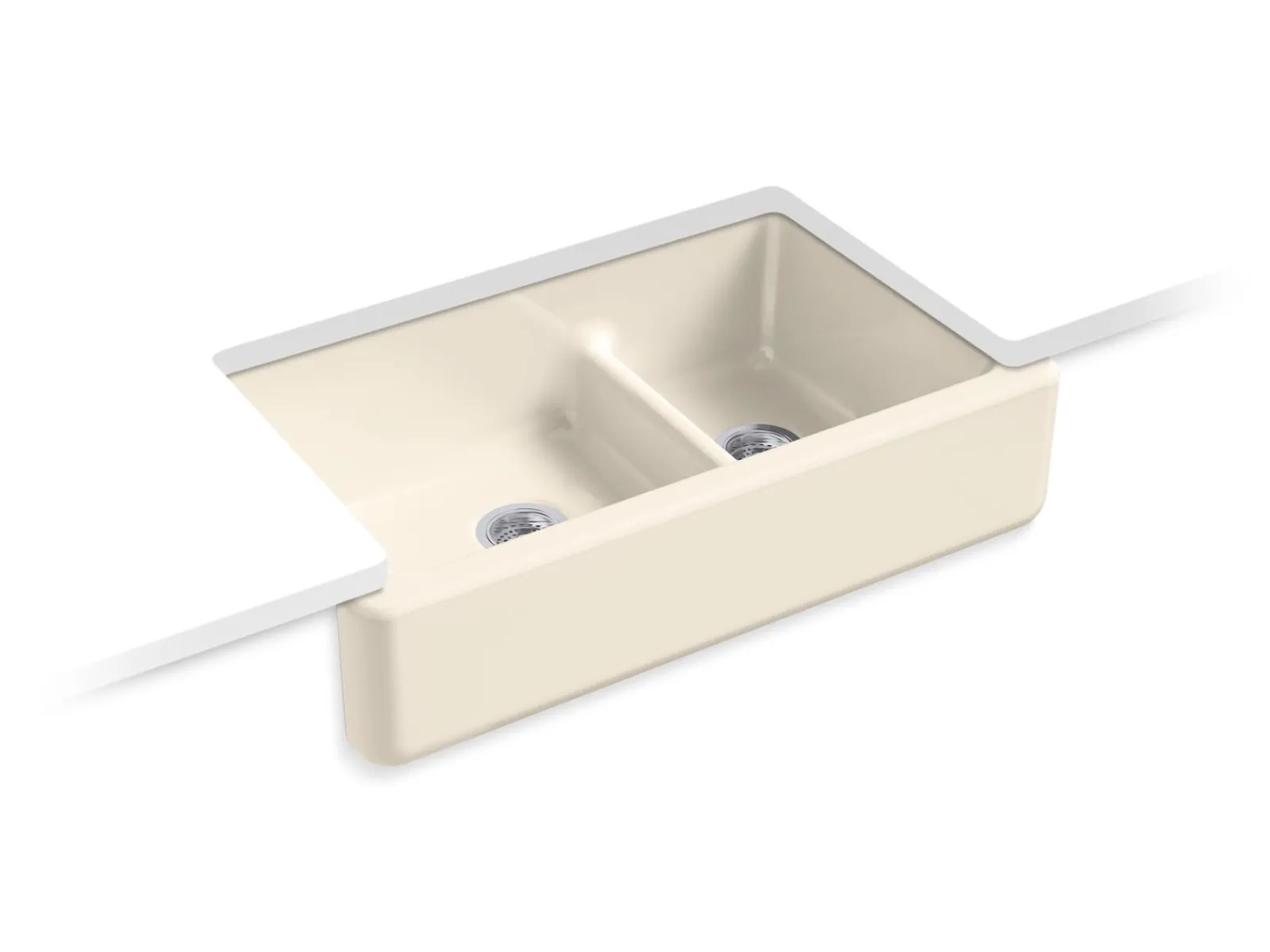 Smart Divide® 35-3/4" undermount double-bowl farmhouse kitchen sink^Kohler Outlet