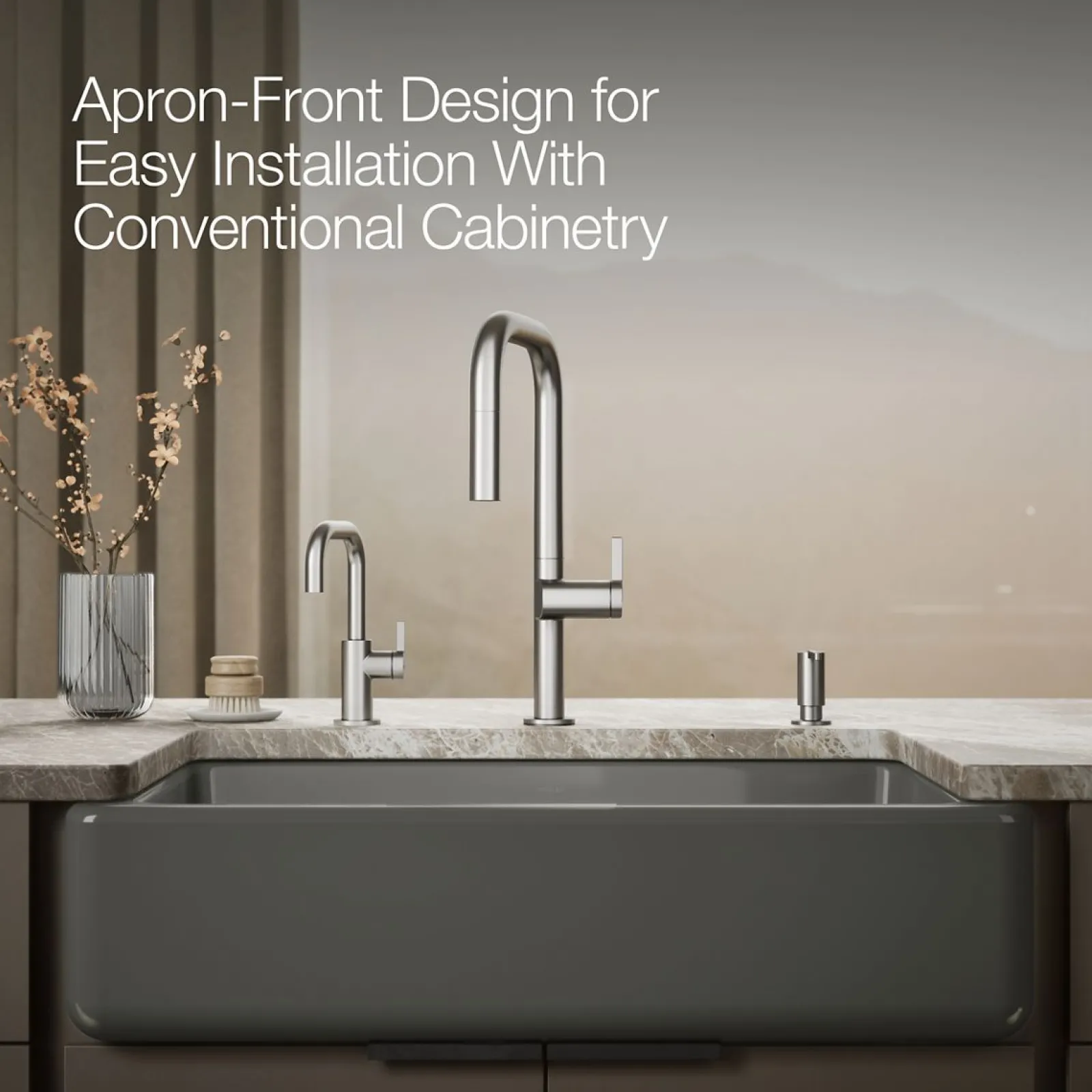 Smart Divide® 35-3/4" undermount double-bowl farmhouse kitchen sink^Kohler Outlet