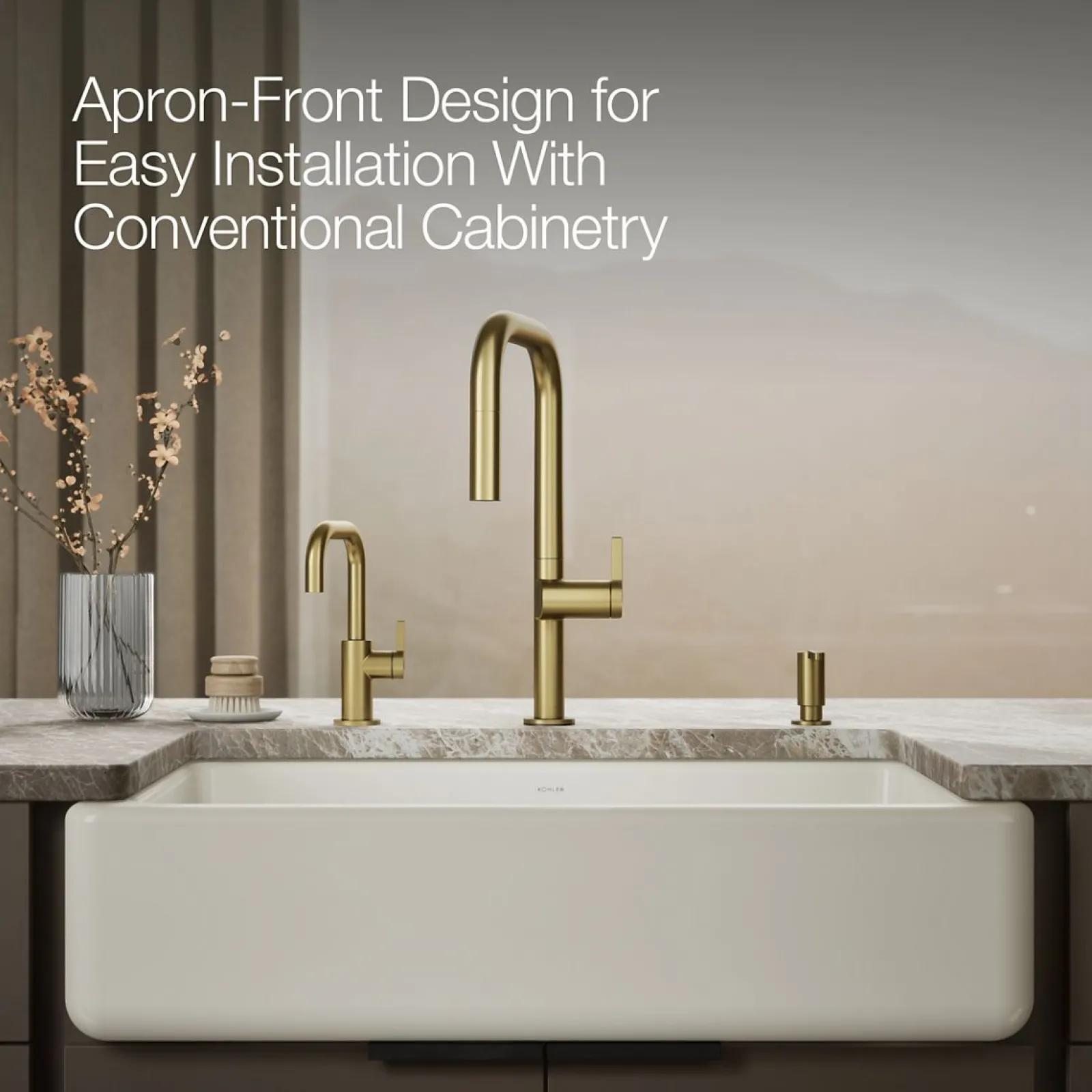 Smart Divide® 35-3/4" undermount double-bowl farmhouse kitchen sink^Kohler Outlet