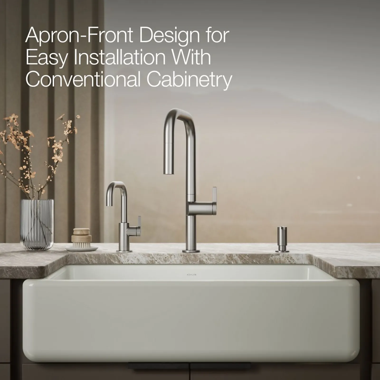 Smart Divide® 35-3/4" undermount double-bowl farmhouse kitchen sink^Kohler Outlet