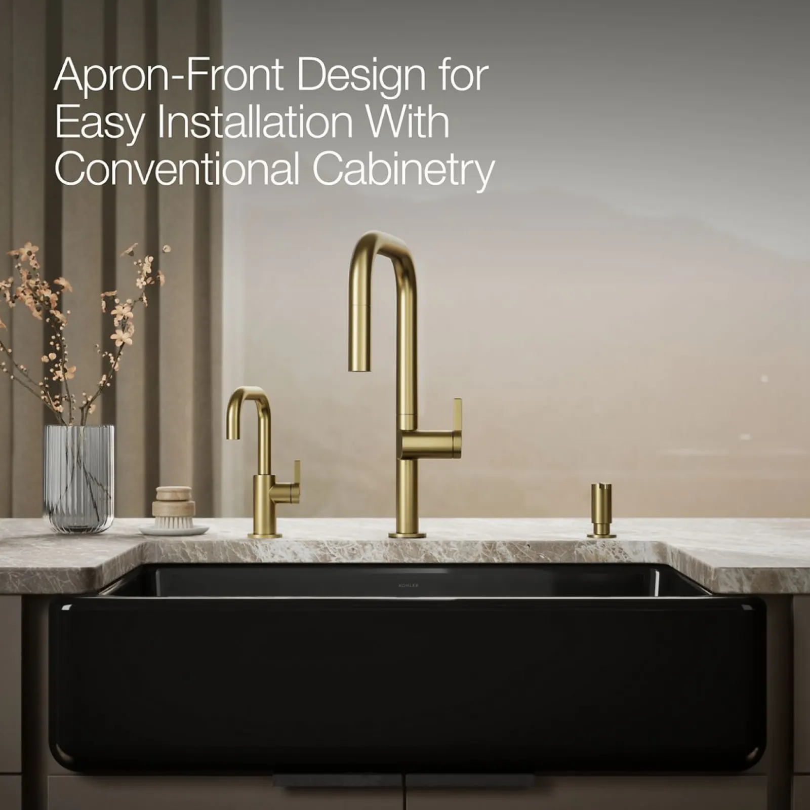 Smart Divide® 35-3/4" undermount double-bowl farmhouse kitchen sink^Kohler Outlet