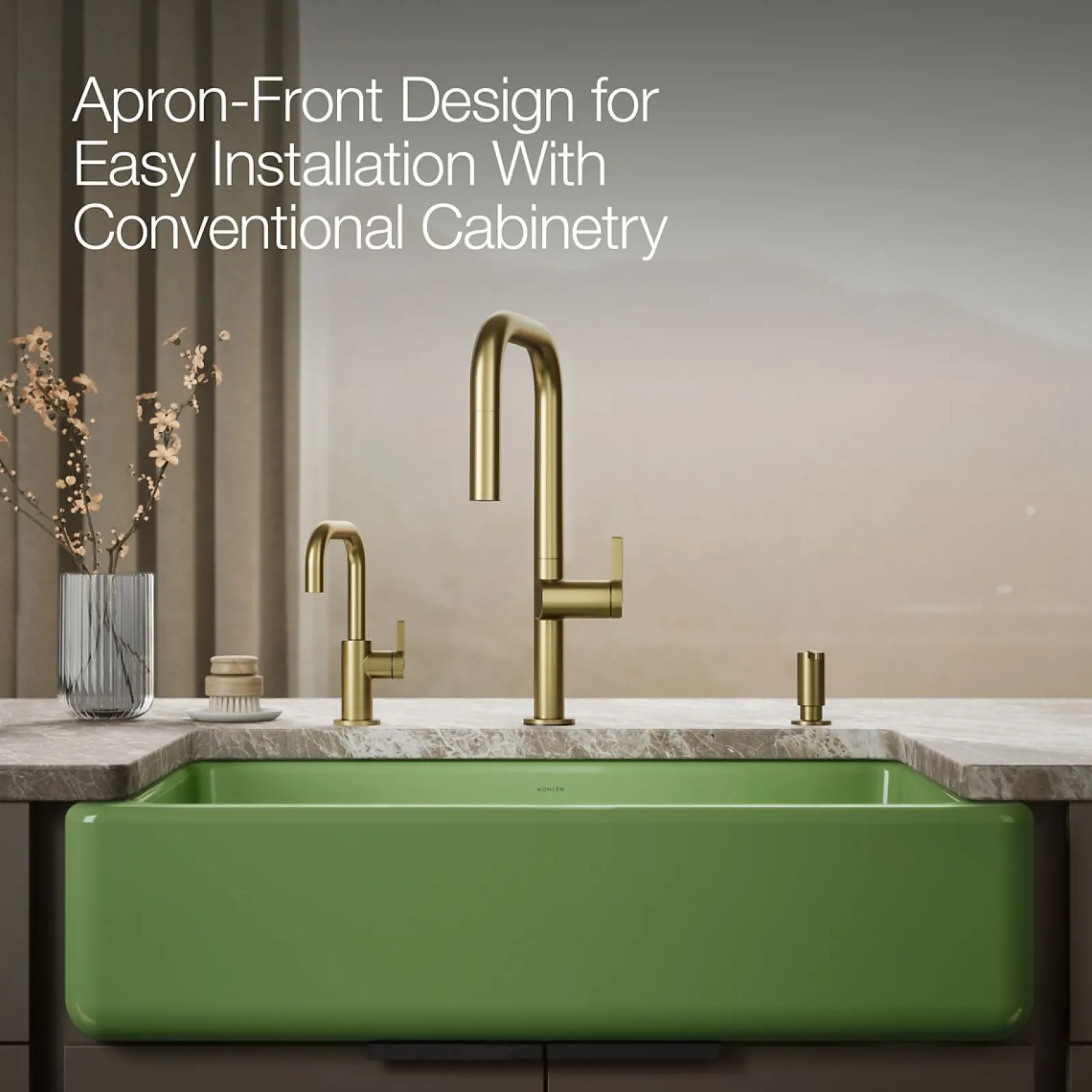 Smart Divide® 35-3/4" undermount double-bowl farmhouse kitchen sink^Kohler Outlet