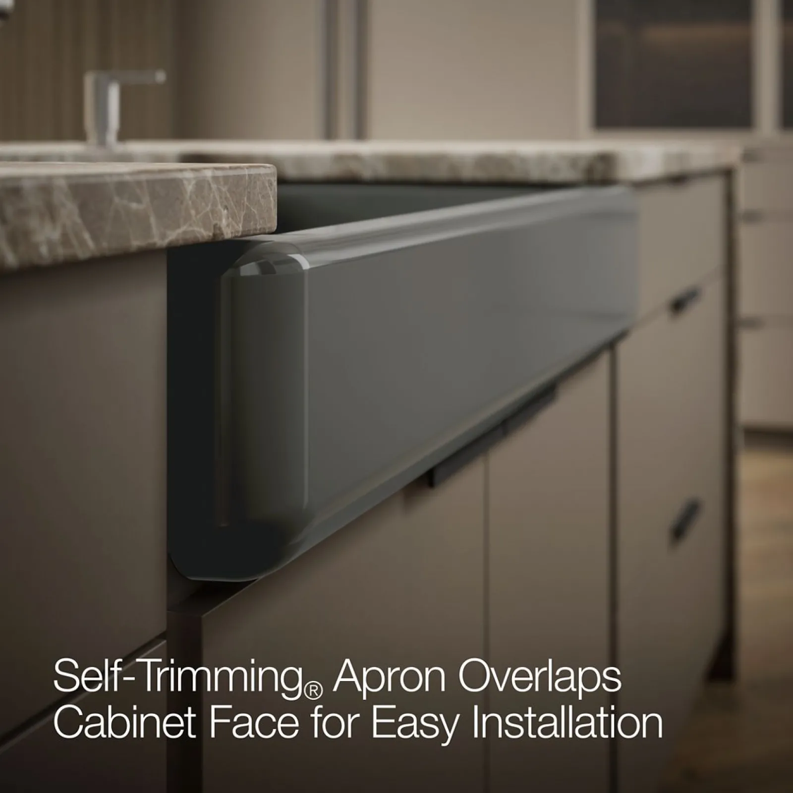 Smart Divide® 35-1/2" undermount double-bowl farmhouse kitchen sink with short apron^Kohler New