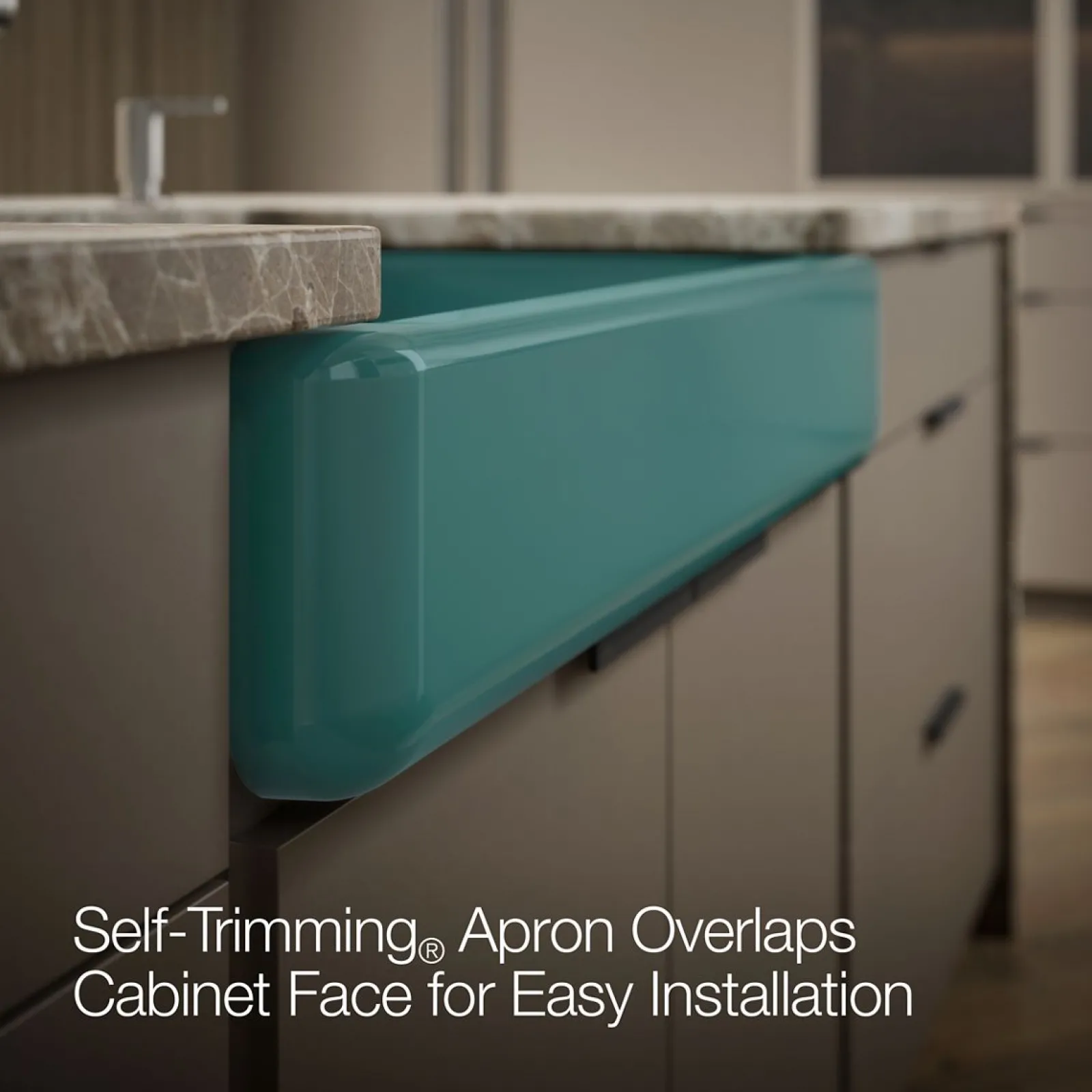 Smart Divide® 35-1/2" undermount double-bowl farmhouse kitchen sink with short apron^Kohler New