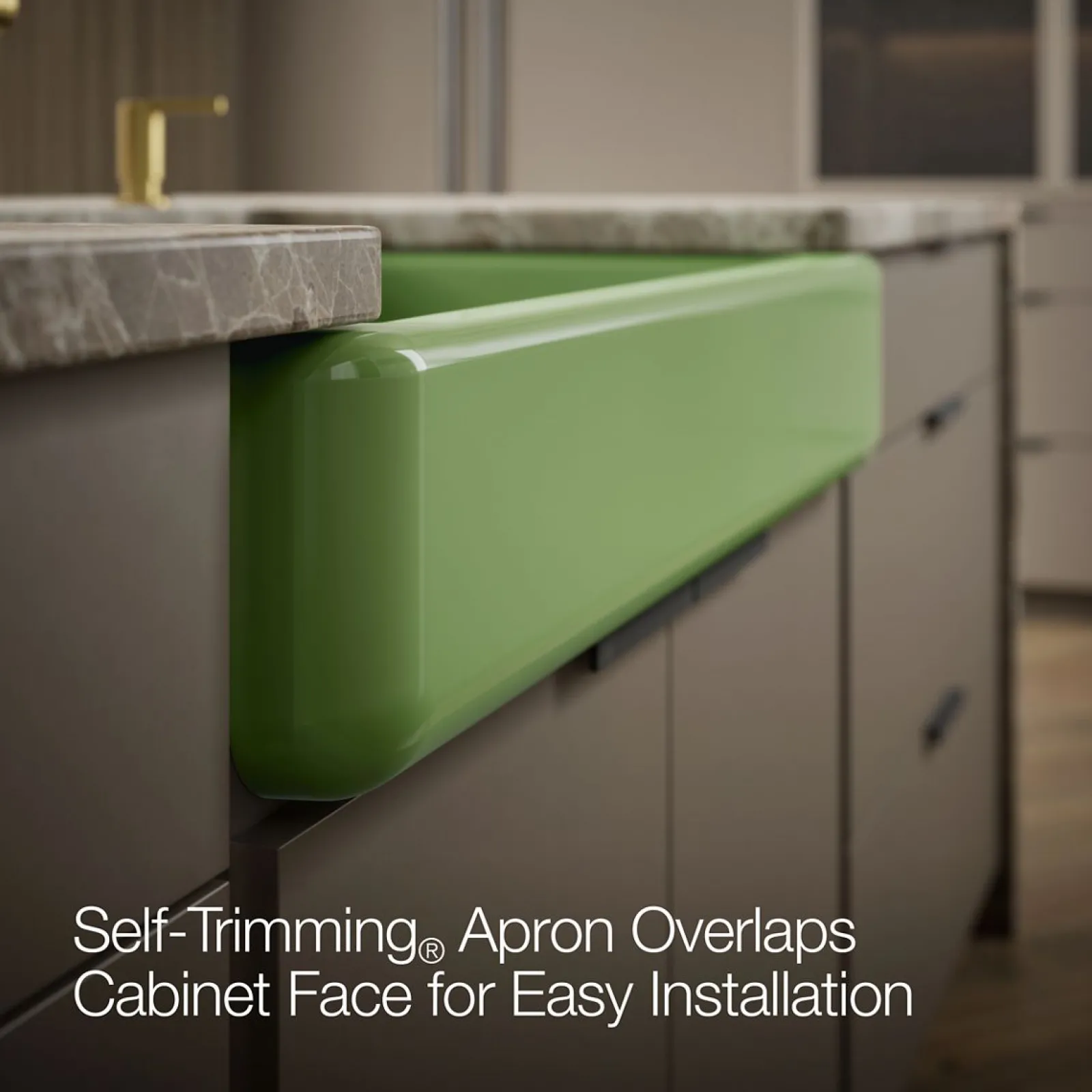 Smart Divide® 35-1/2" undermount double-bowl farmhouse kitchen sink with short apron^Kohler New