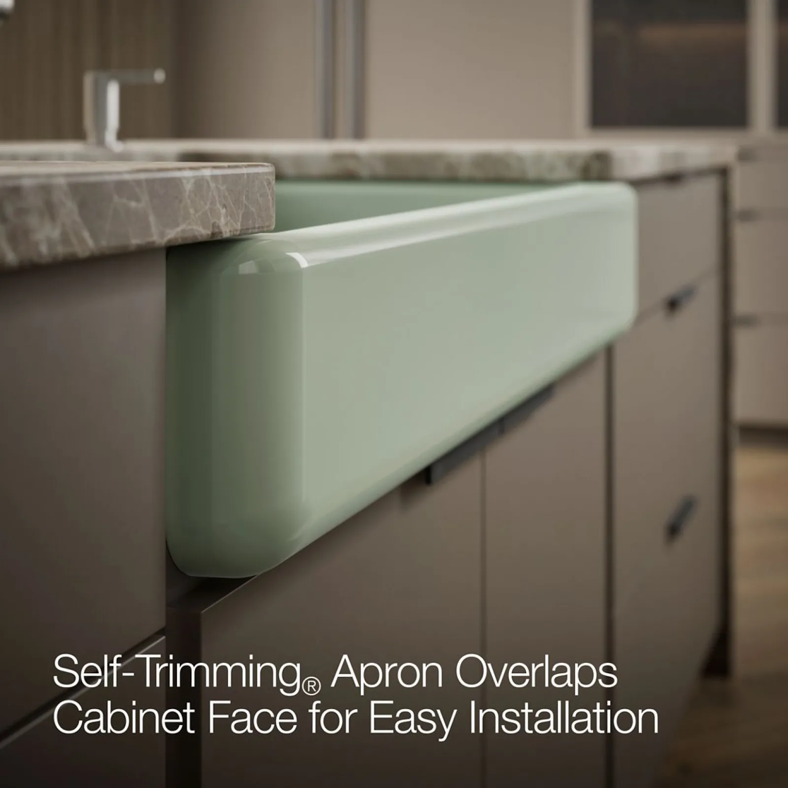Smart Divide® 35-1/2" undermount double-bowl farmhouse kitchen sink with short apron^Kohler New