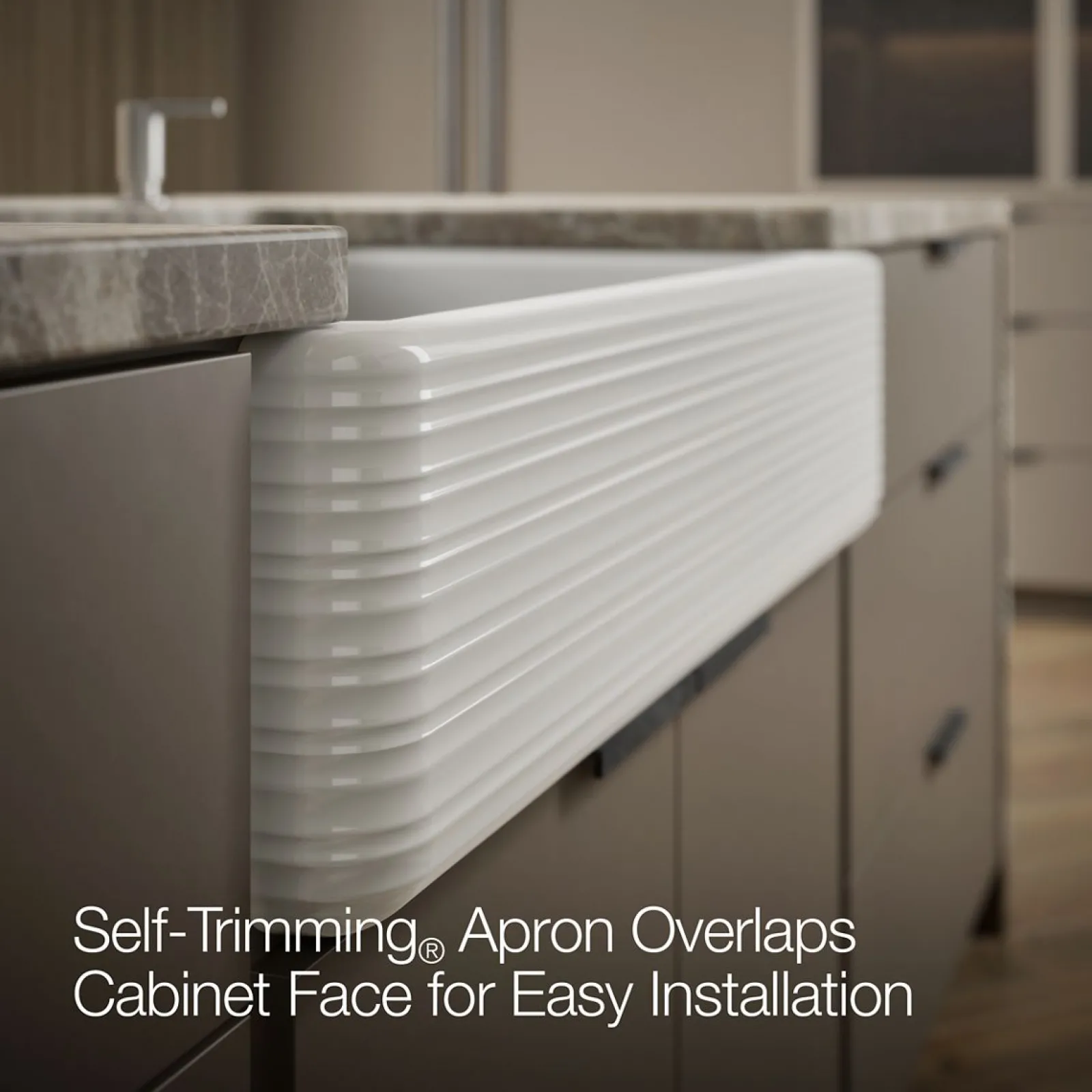 Smart Divide® 35-11/16" undermount double-bowl farmhouse kitchen sink^Kohler