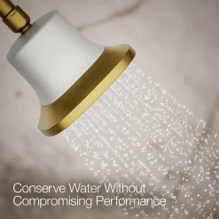 Square single-function filtered showerhead, 1.75 gpm^Kohler Hot