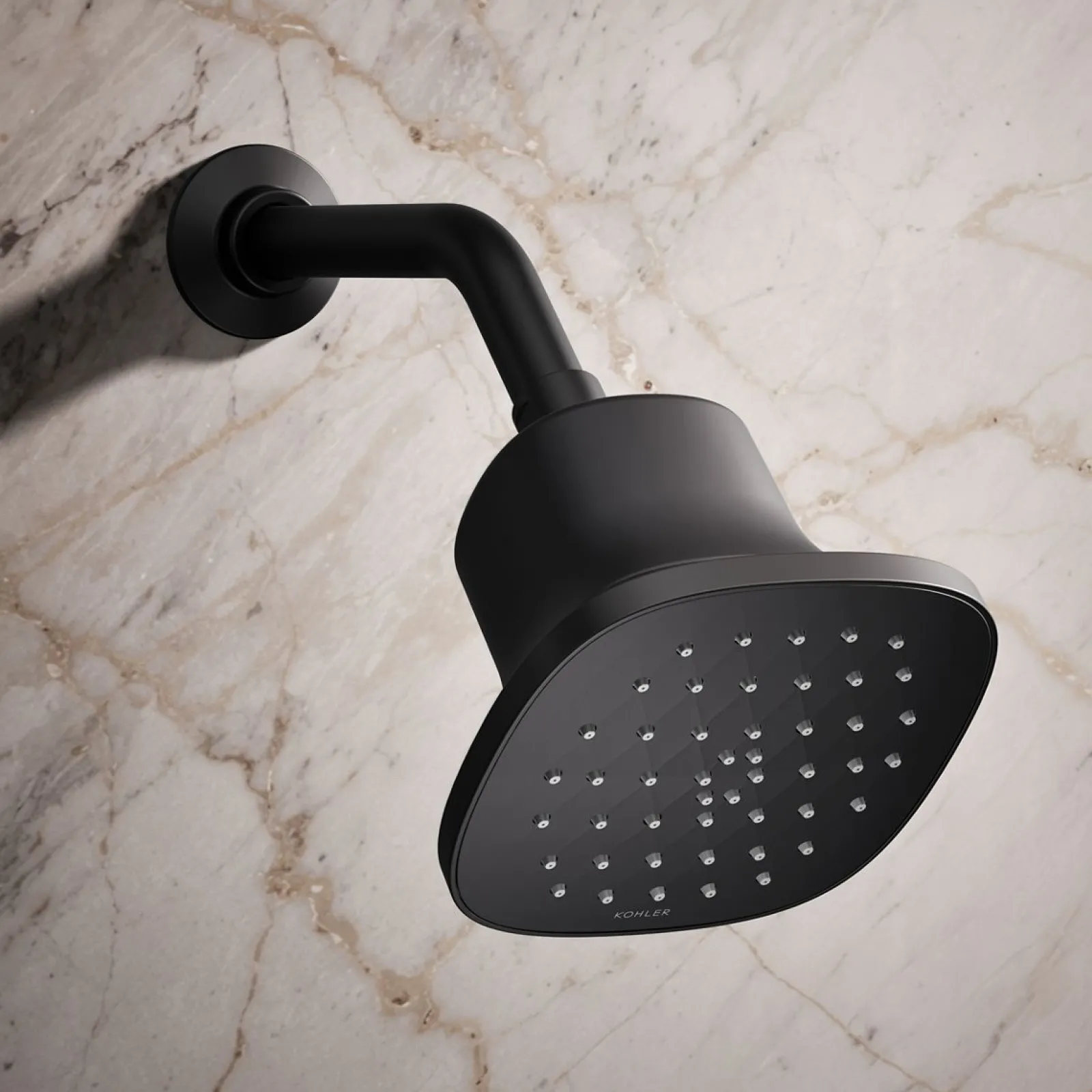 Square single-function filtered showerhead, 1.75 gpm^Kohler Hot