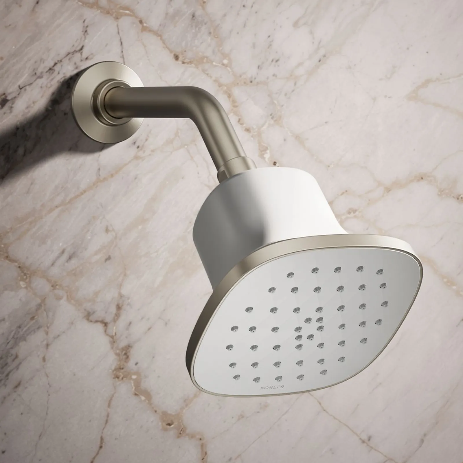 Square single-function filtered showerhead, 1.75 gpm^Kohler Hot