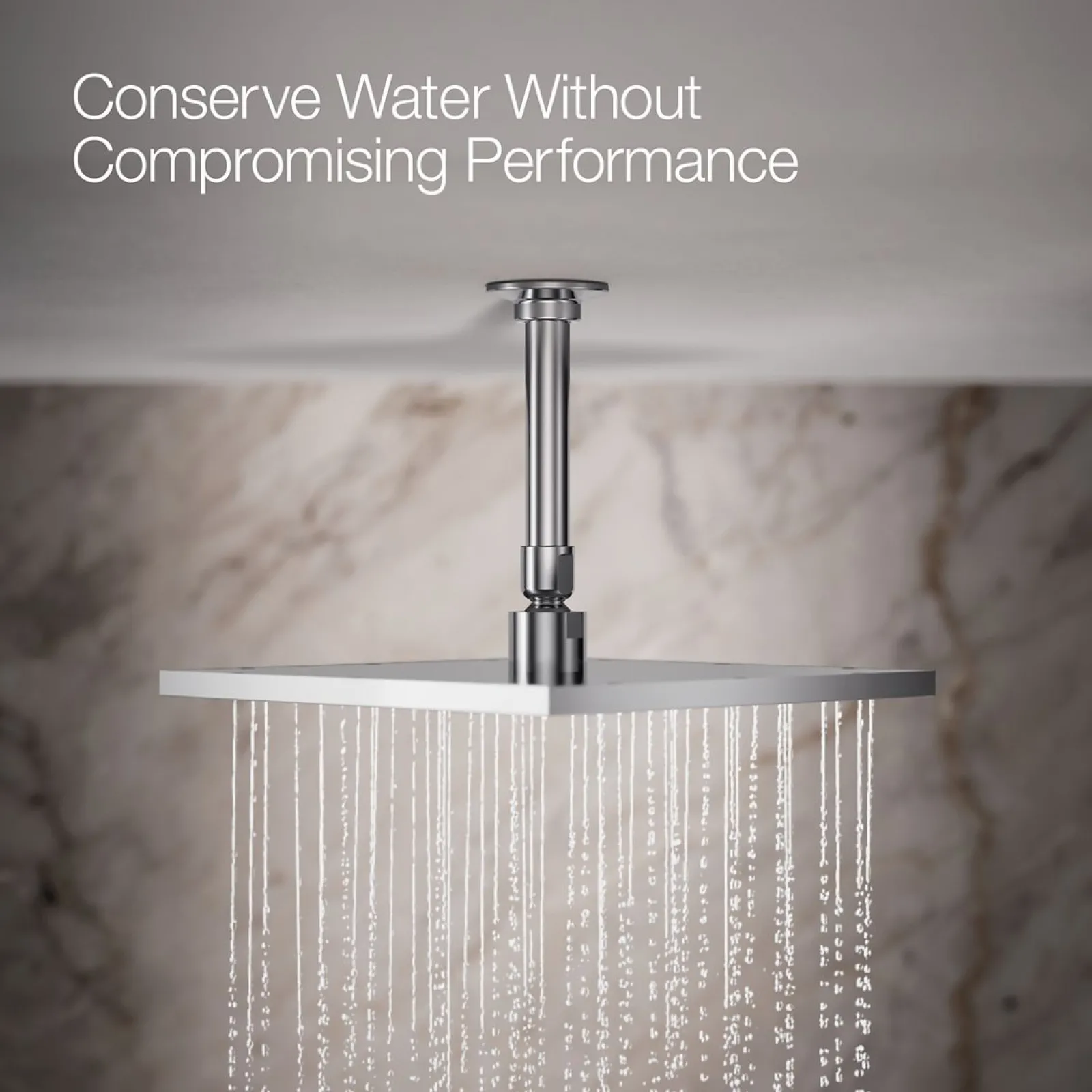 Square 10" single-function rainhead, 2.5 gpm^Kohler Discount