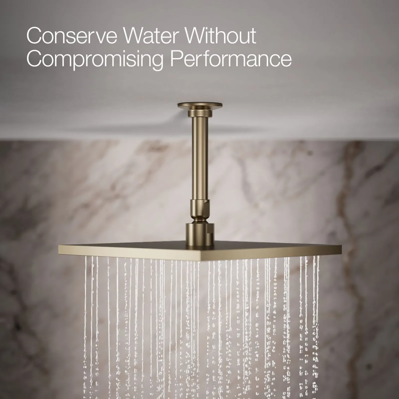 Square 10" single-function rainhead, 2.5 gpm^Kohler Discount