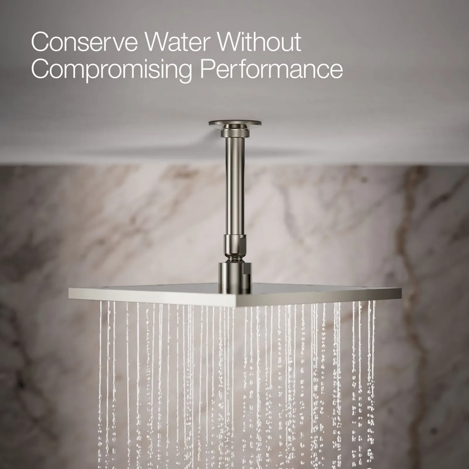 Square 10" single-function rainhead, 2.5 gpm^Kohler Discount