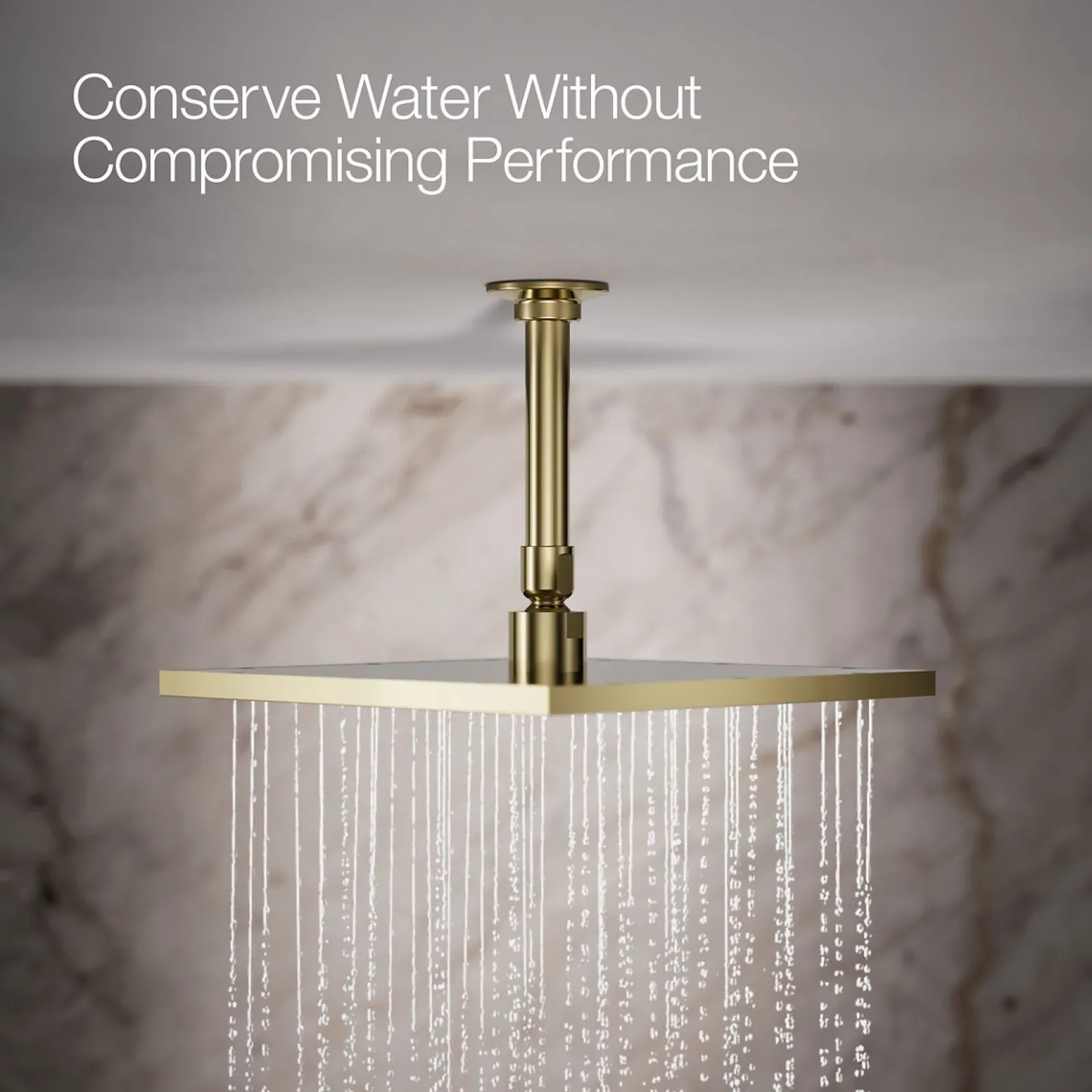 Square 10" single-function rainhead, 2.5 gpm^Kohler Discount