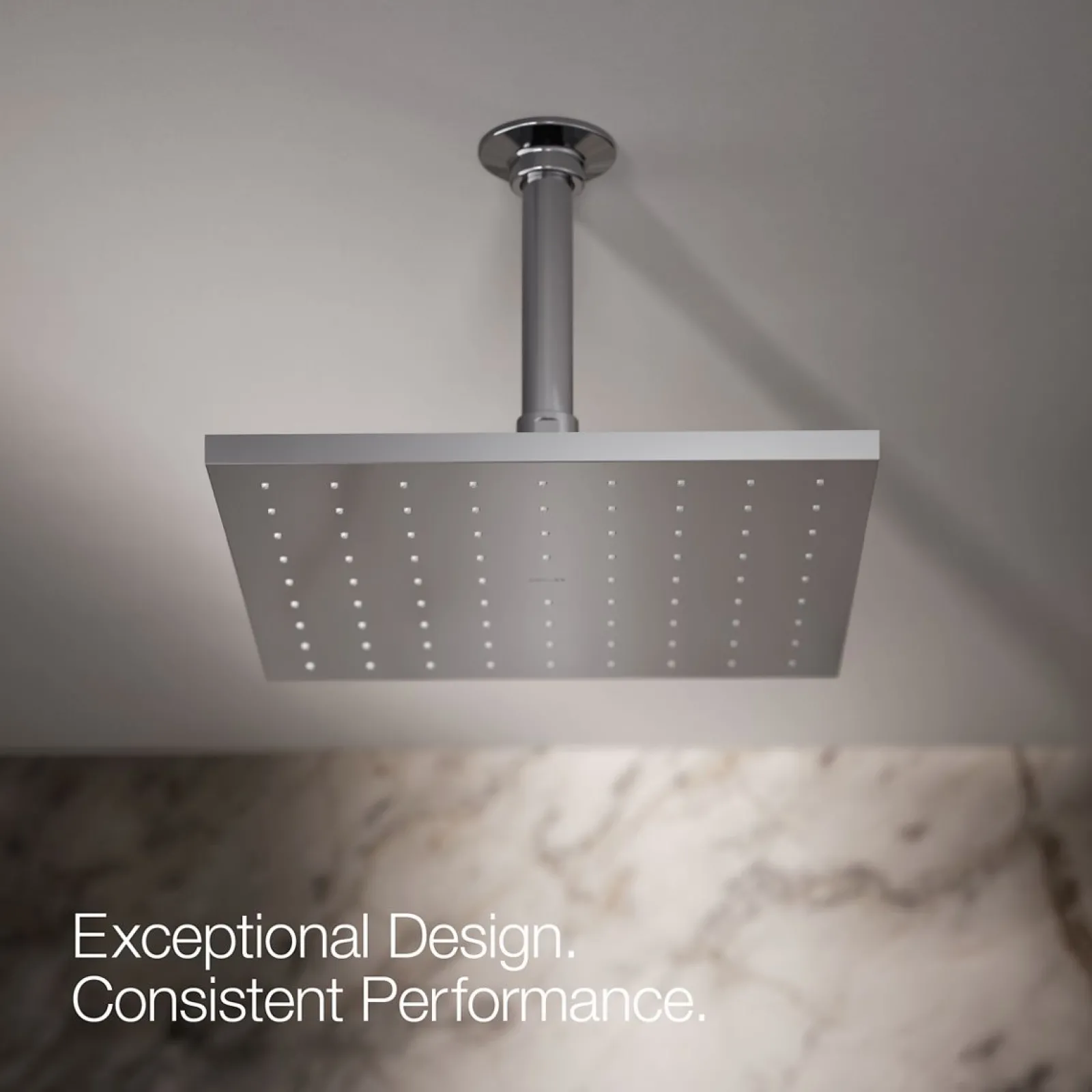 Square 10" single-function rainhead, 2.5 gpm^Kohler Discount