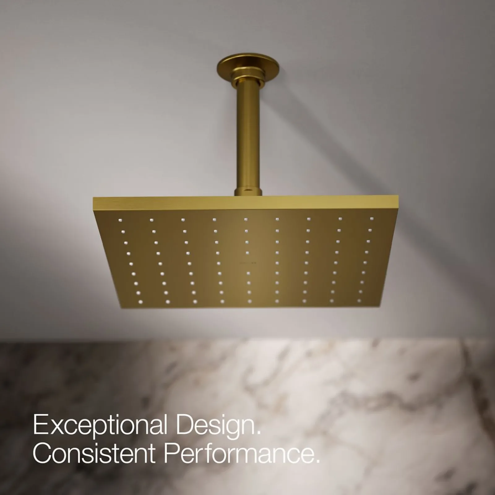 Square 10" single-function rainhead, 2.5 gpm^Kohler Discount