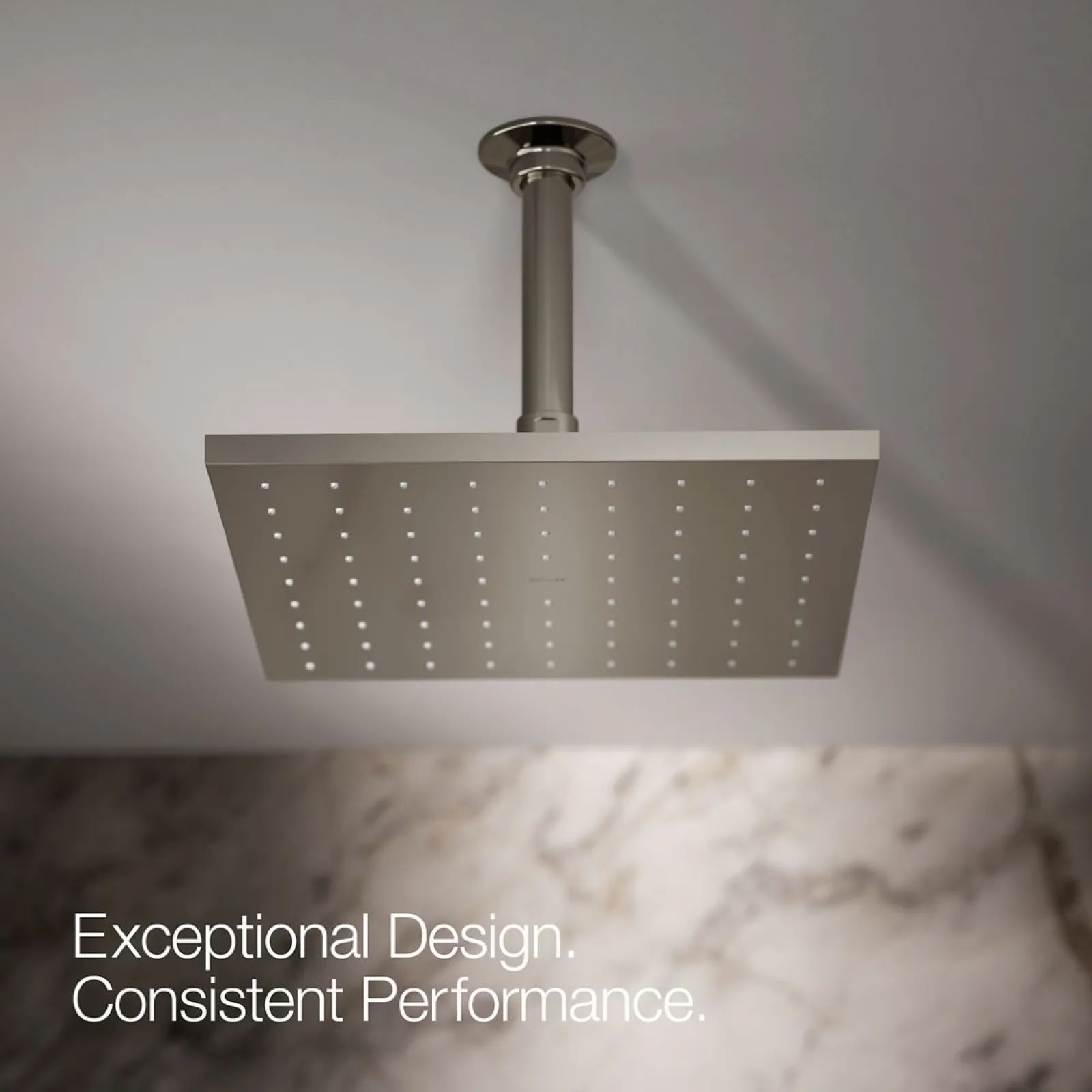 Square 10" single-function rainhead, 2.5 gpm^Kohler Discount