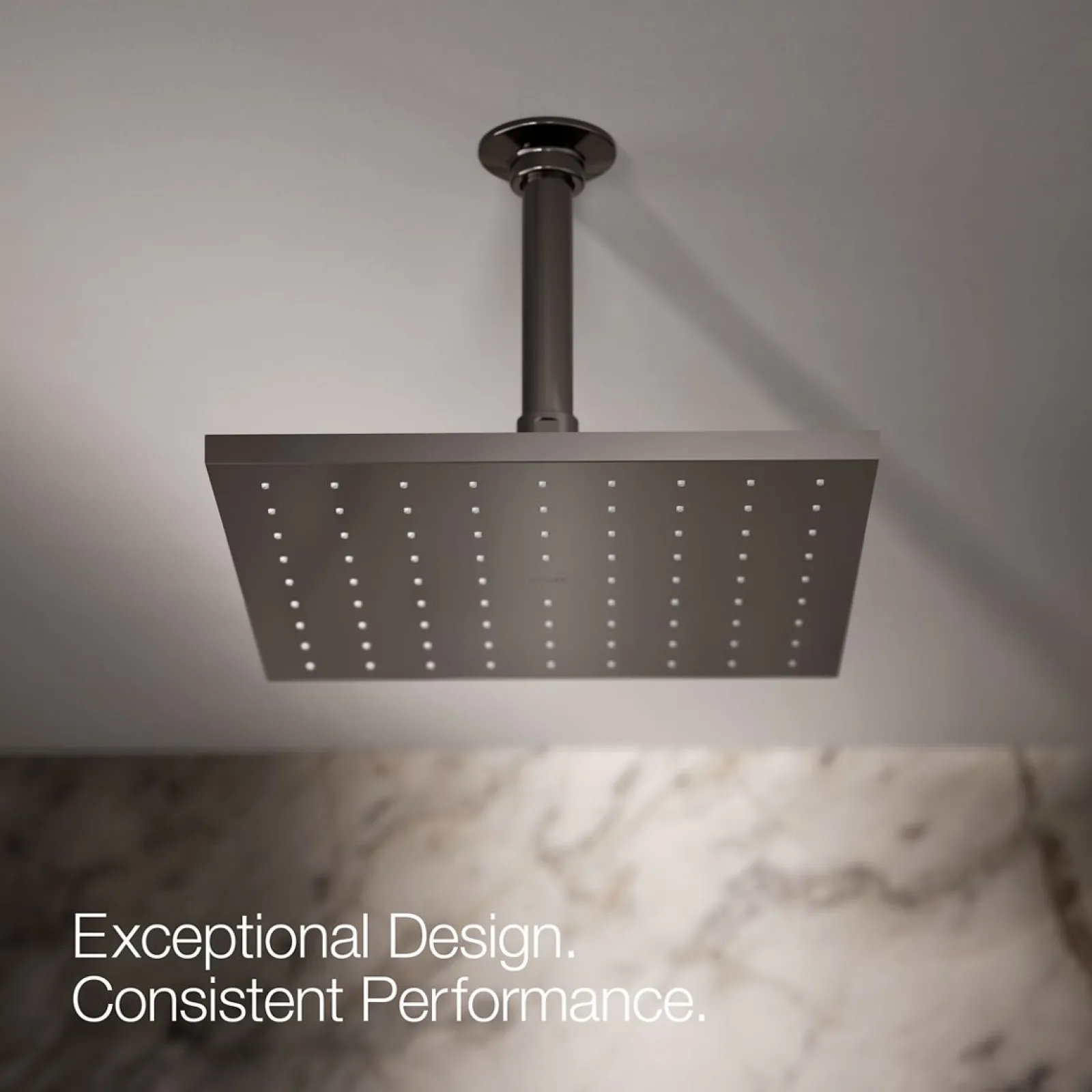 Square 10" single-function rainhead, 2.5 gpm^Kohler Discount