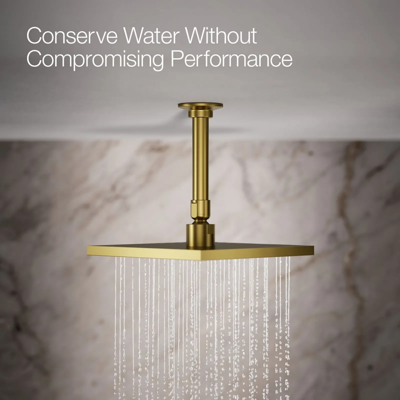 Square 8" single-function rainhead, 1.75 gpm^Kohler New