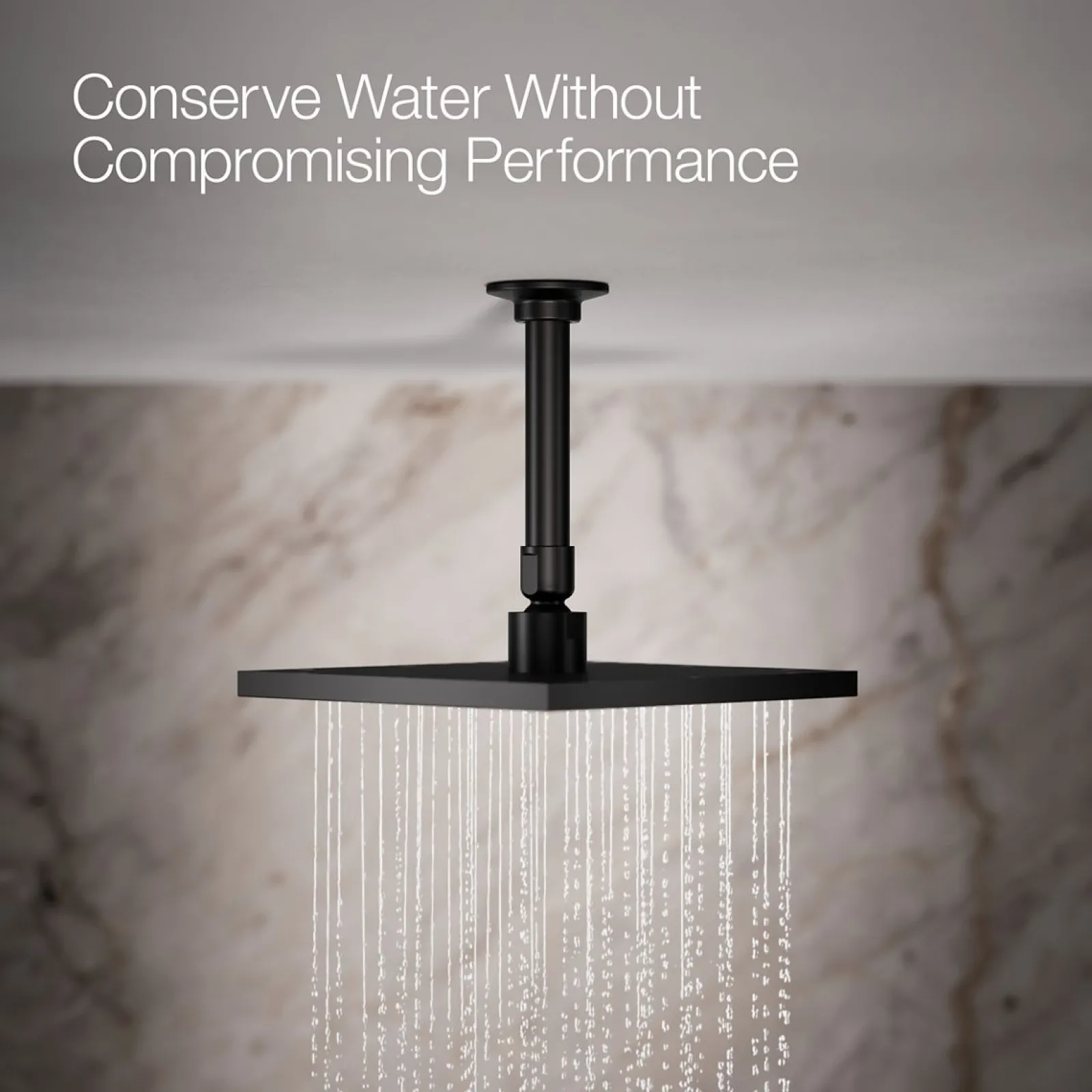 Square 8" single-function rainhead, 1.75 gpm^Kohler New