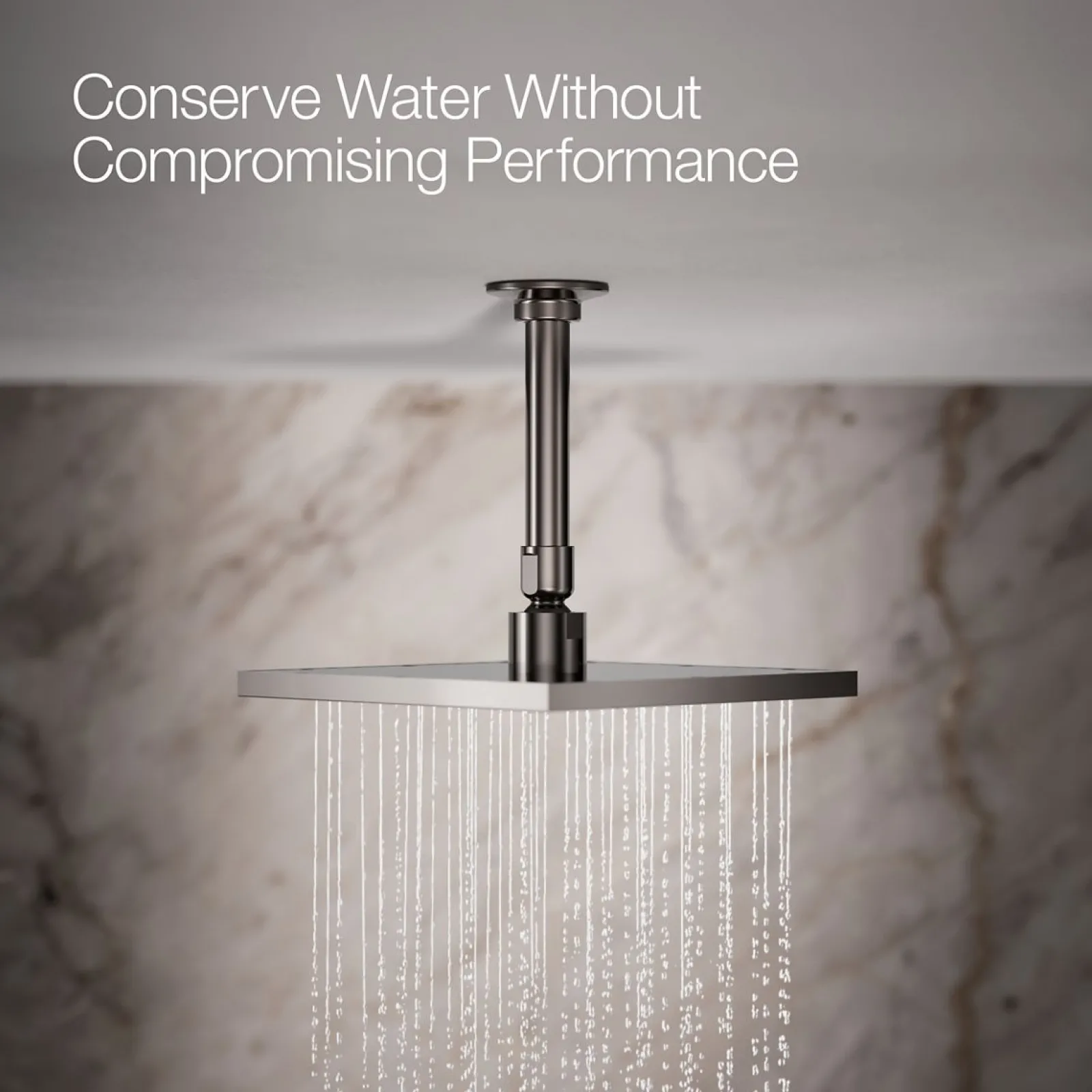 Square 8" single-function rainhead, 1.75 gpm^Kohler New