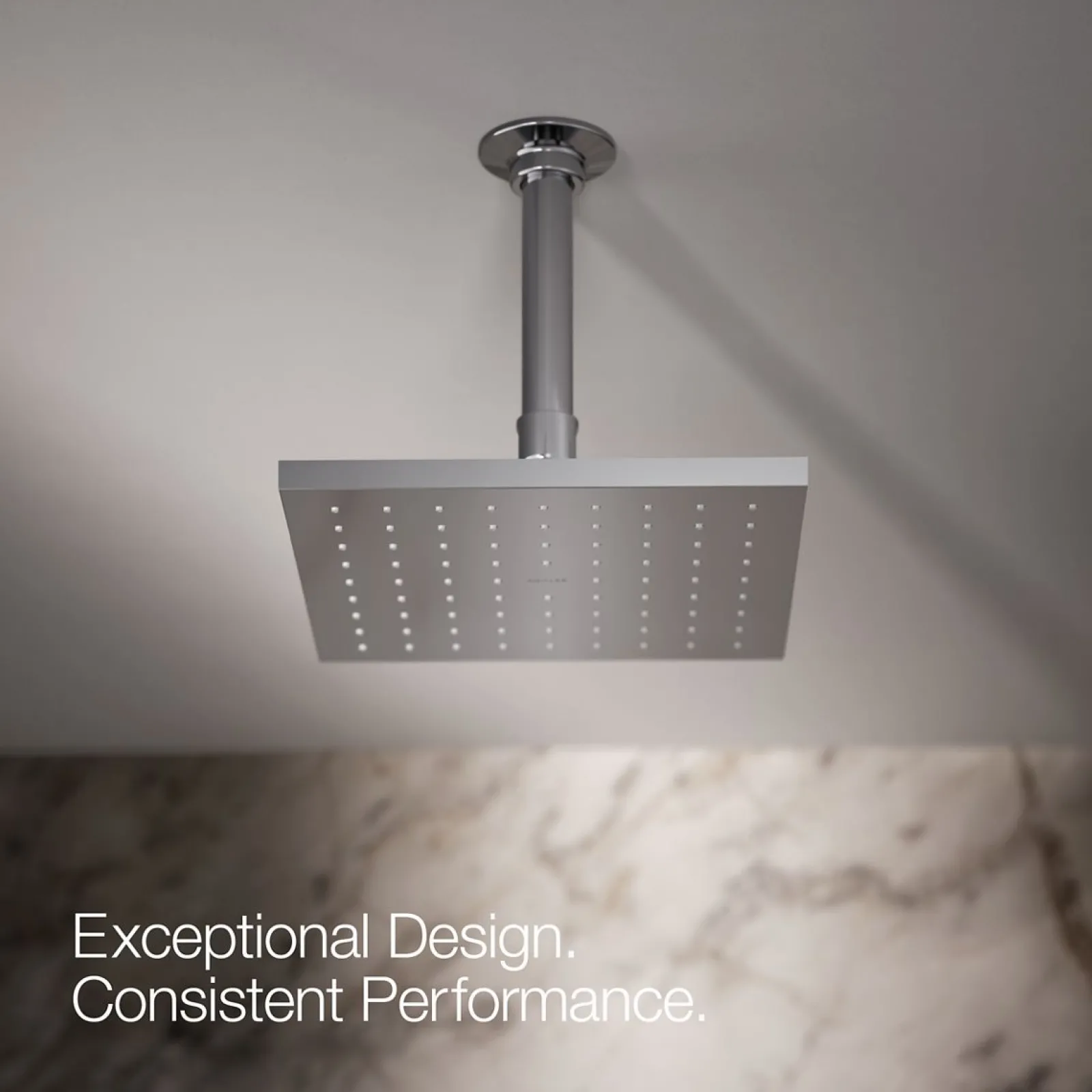 Square 8" single-function rainhead, 1.75 gpm^Kohler New