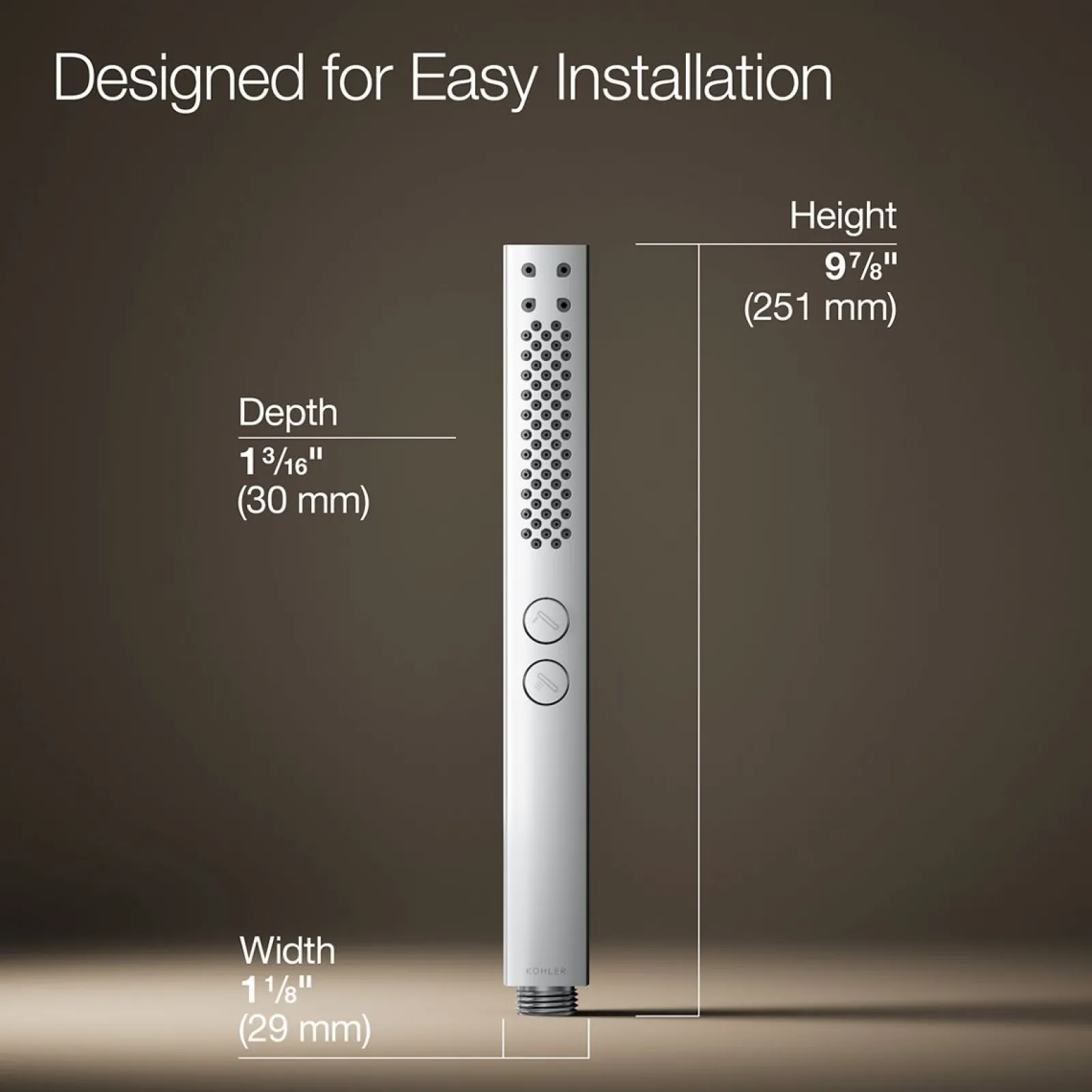 Square two-function handshower, 2.5 gpm^Kohler
