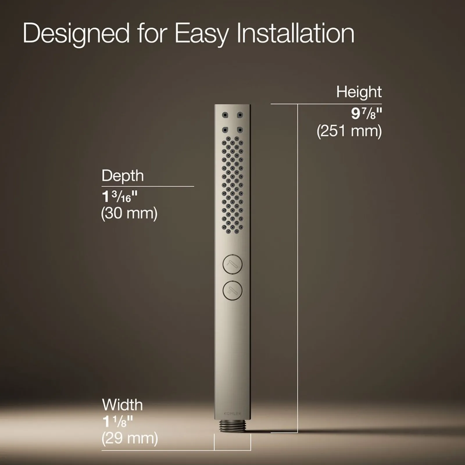 Square two-function handshower, 2.5 gpm^Kohler