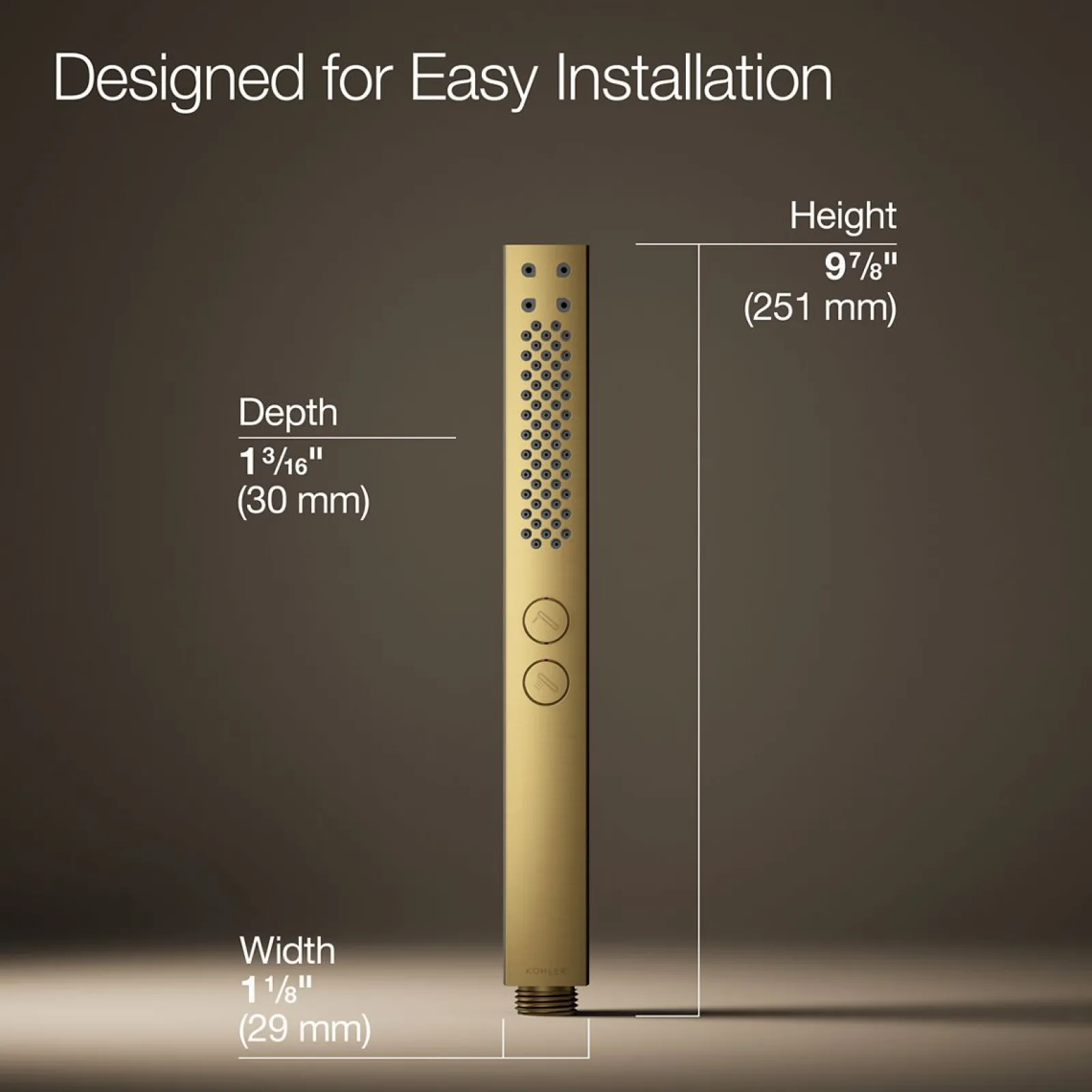 Square two-function handshower, 2.5 gpm^Kohler