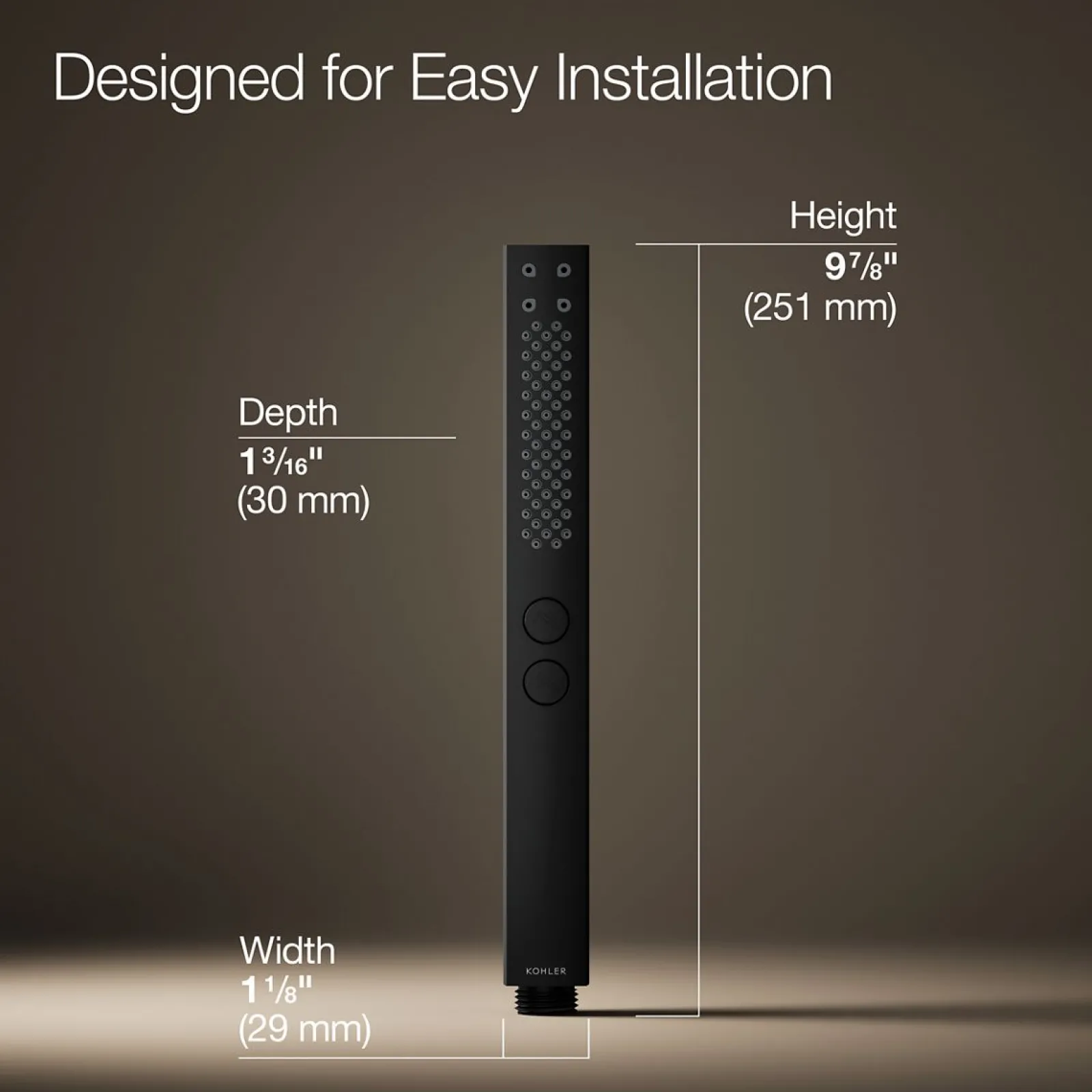 Square two-function handshower, 2.5 gpm^Kohler