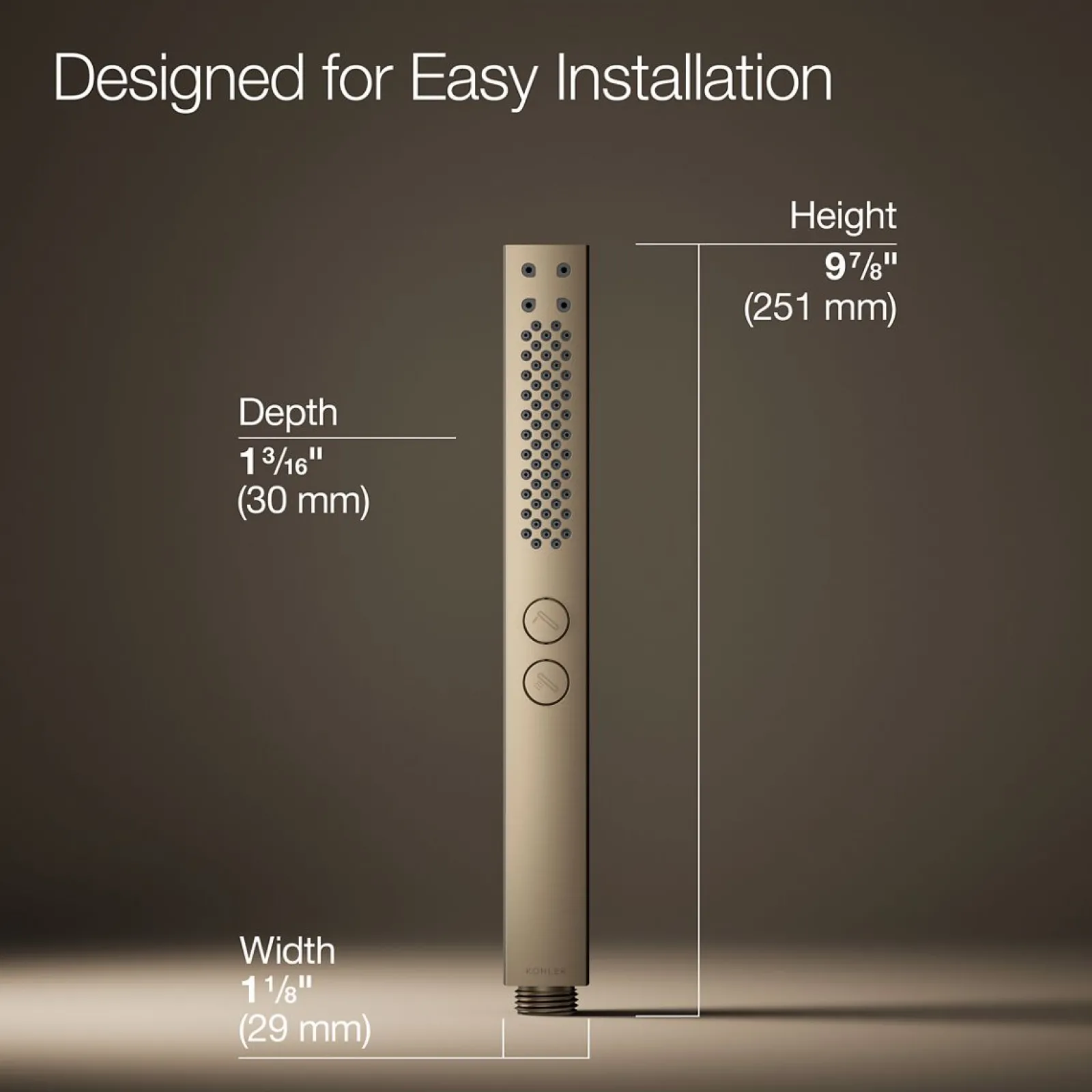 Square two-function handshower, 2.5 gpm^Kohler