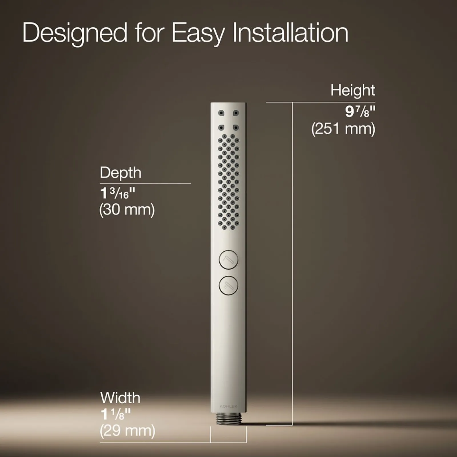Square two-function handshower, 2.5 gpm^Kohler