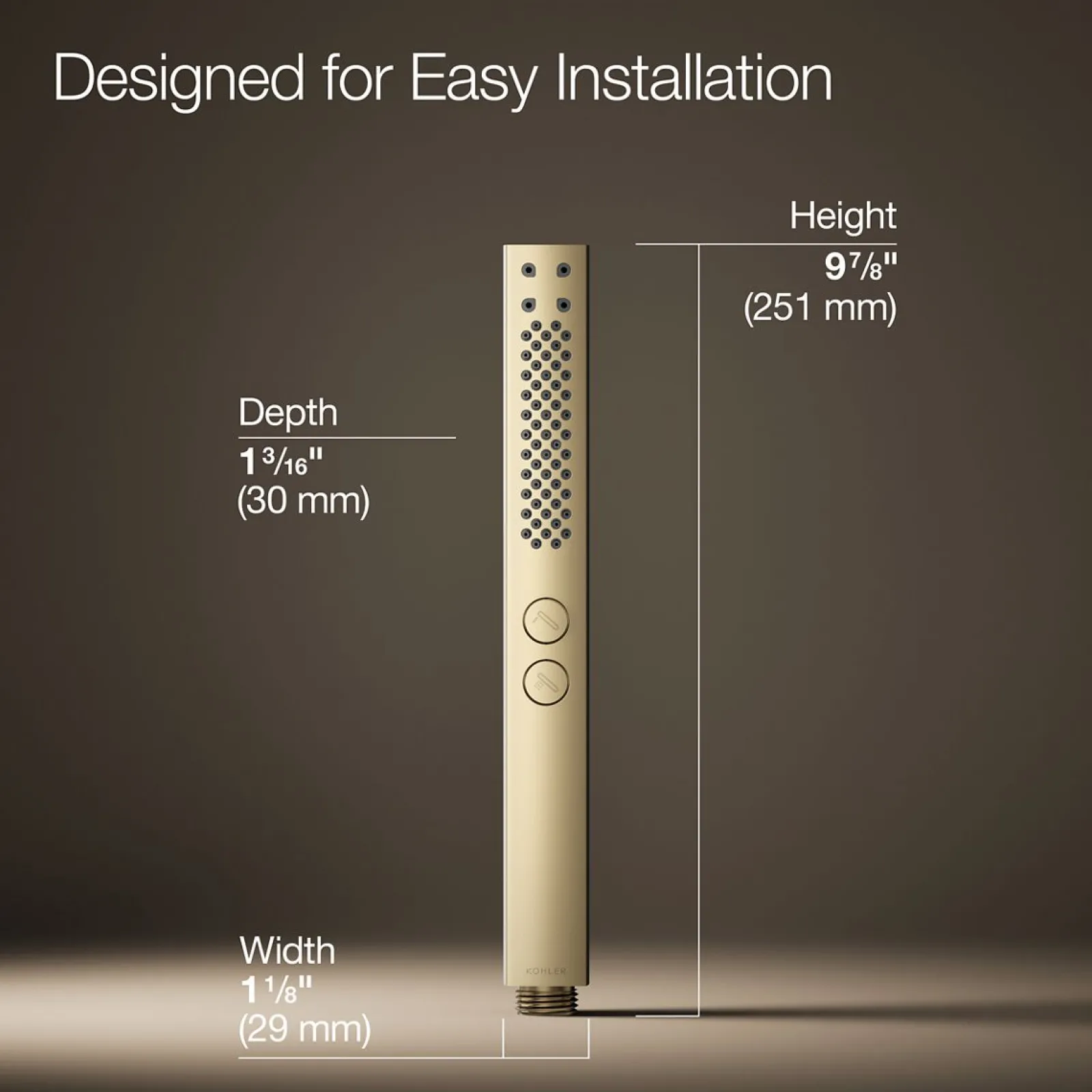 Square two-function handshower, 2.5 gpm^Kohler