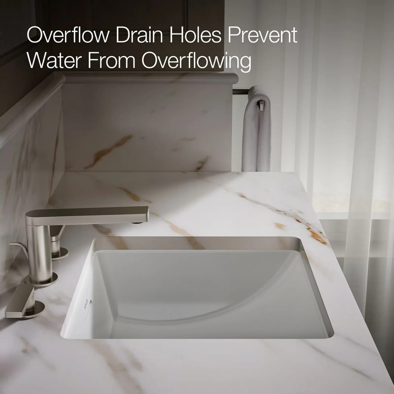 16-1/4" square undermount bathroom sink^Kohler Discount