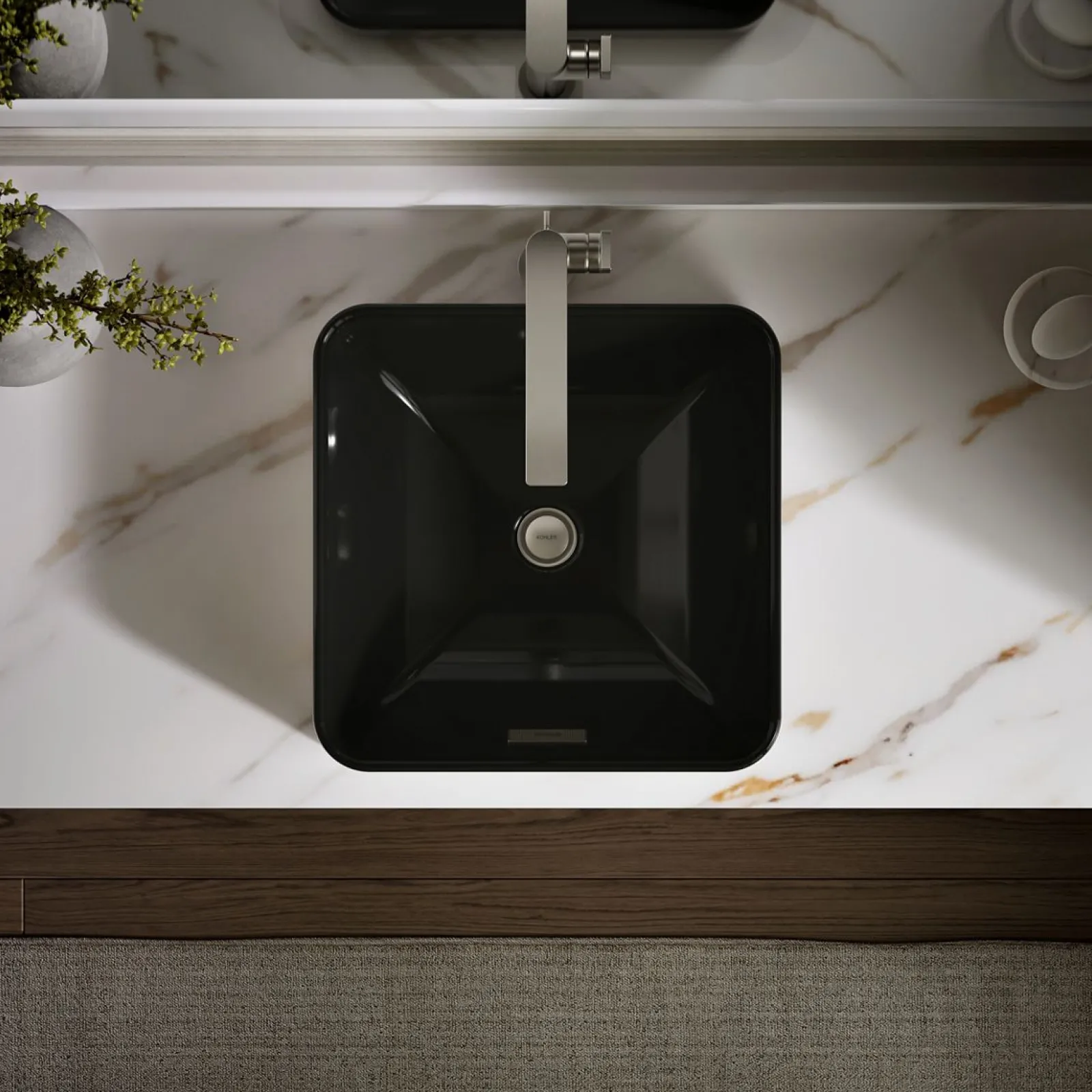 16-1/4" square vessel bathroom sink^Kohler Best
