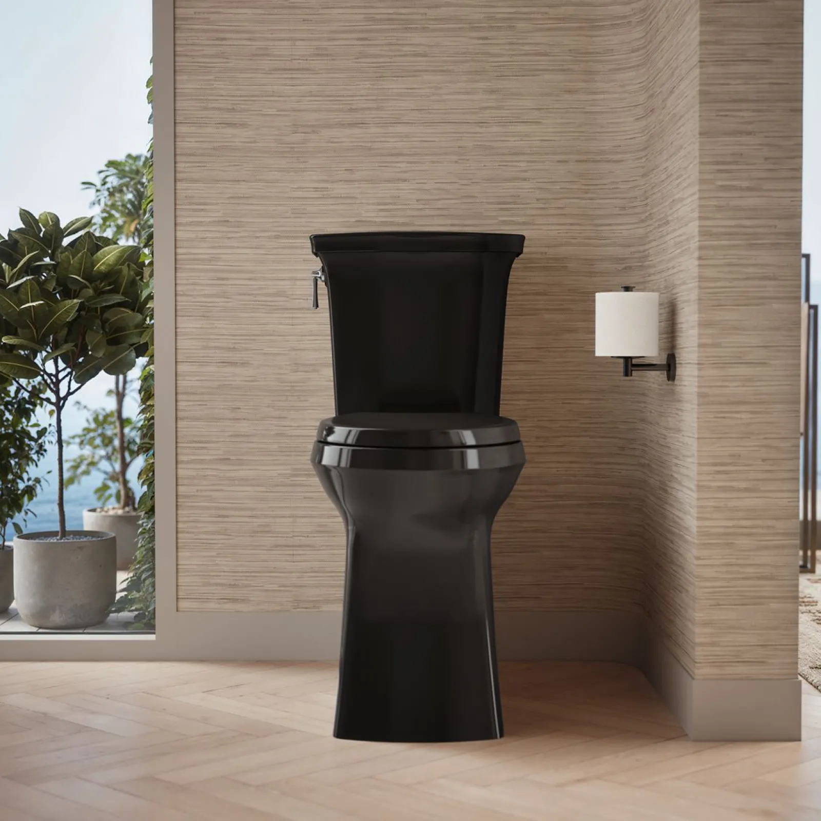 Tall ContinuousClean two-piece elongated toilet with skirted trapway, 1.28 gpf^Kohler Sale