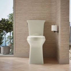 Tall ContinuousClean two-piece elongated toilet with skirted trapway, 1.28 gpf^Kohler Sale