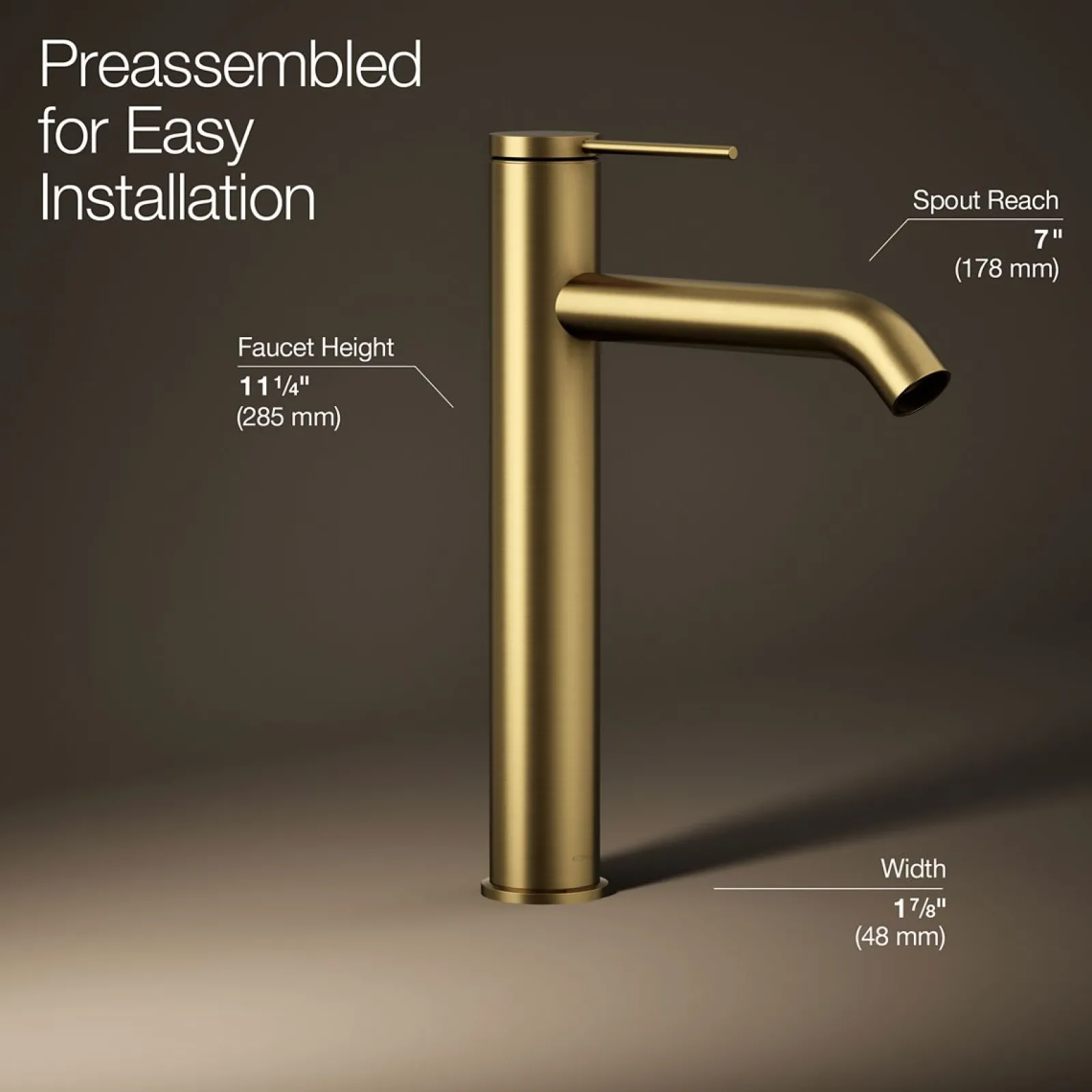 Tall single-handle bathroom sink faucet, 1.2 gpm^Kohler Sale