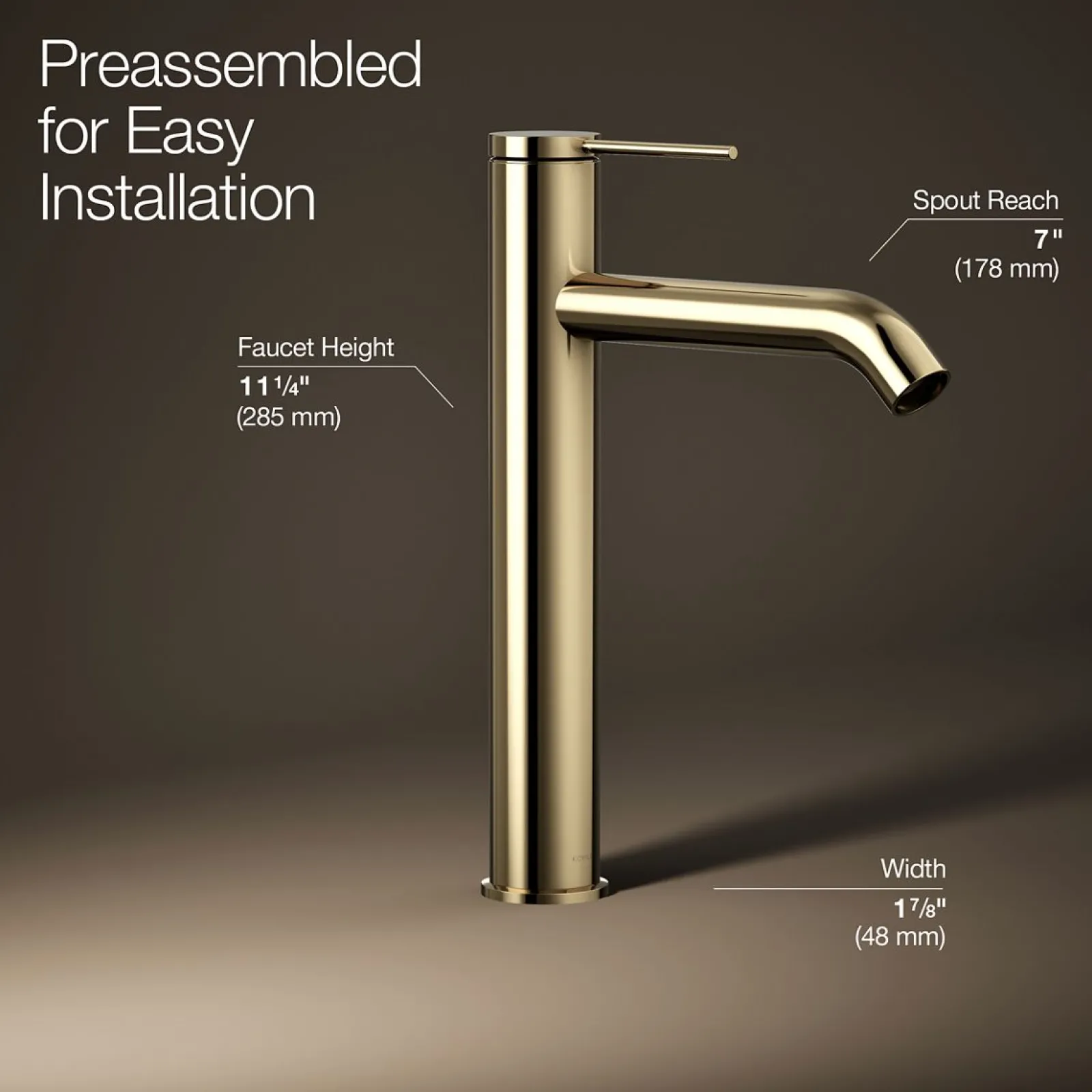 Tall single-handle bathroom sink faucet, 1.2 gpm^Kohler Sale