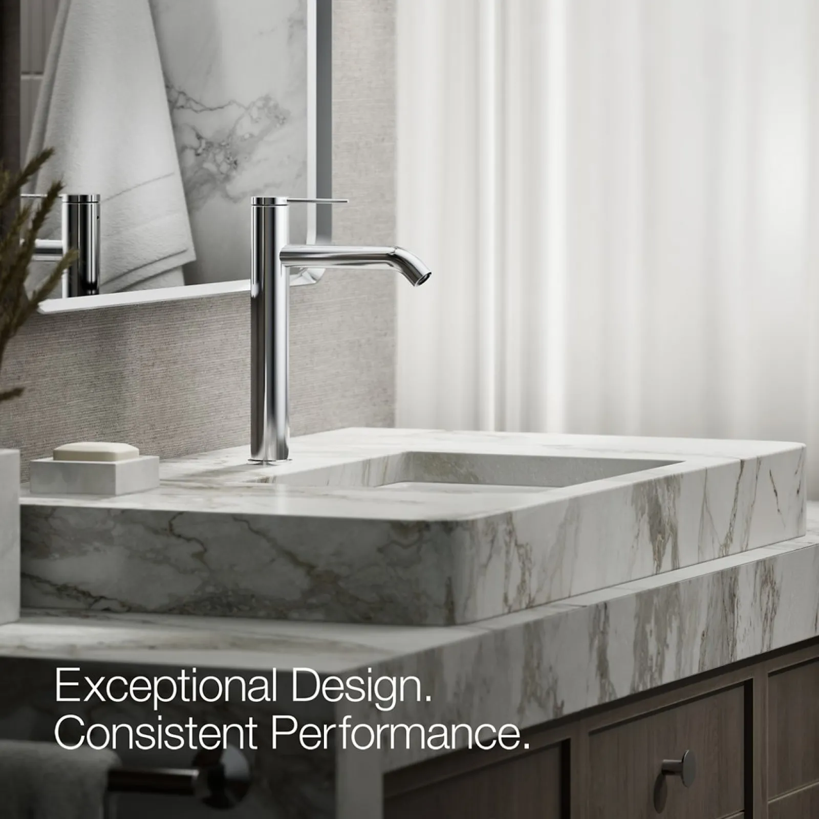 Tall single-handle bathroom sink faucet, 1.2 gpm^Kohler Sale