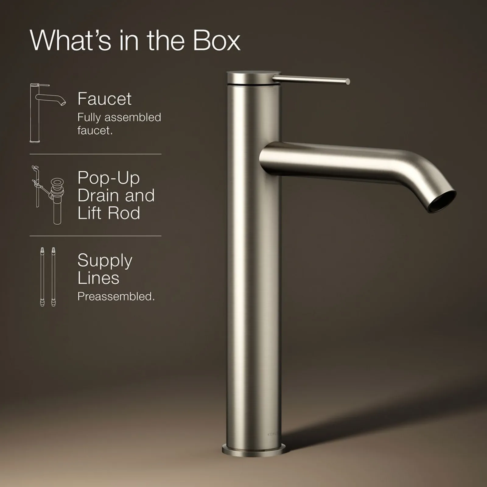 Tall single-handle bathroom sink faucet, 1.2 gpm^Kohler Sale