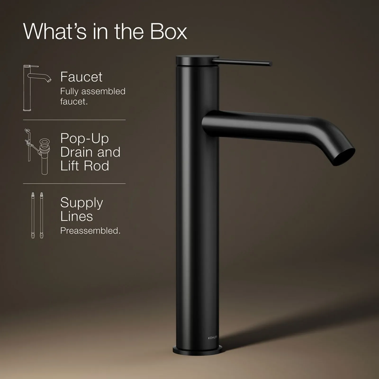 Tall single-handle bathroom sink faucet, 1.2 gpm^Kohler Sale